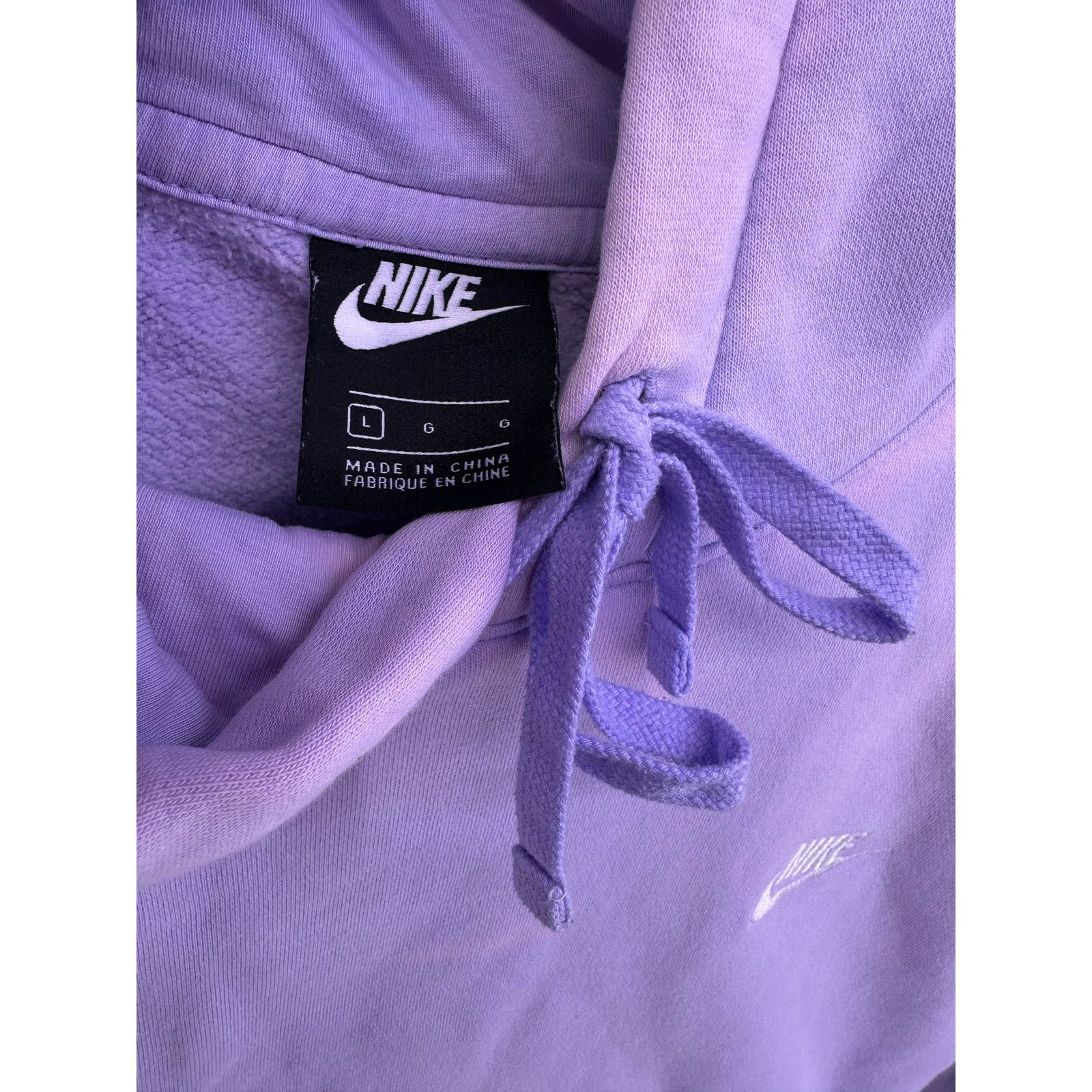 Nike Vintage Violet Nike Hoodie Size Large Size L / US 10 / IT 46 - 8 Thumbnail