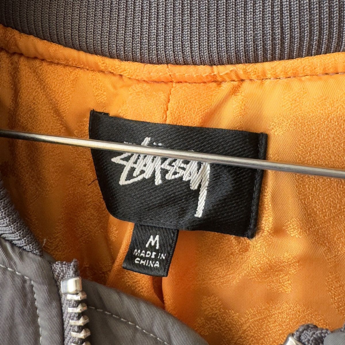 Stussy Stussy Dyed Nylon Bomber Jacket - Charcoal Size US M / EU 48-50 / 2 - 4 Thumbnail
