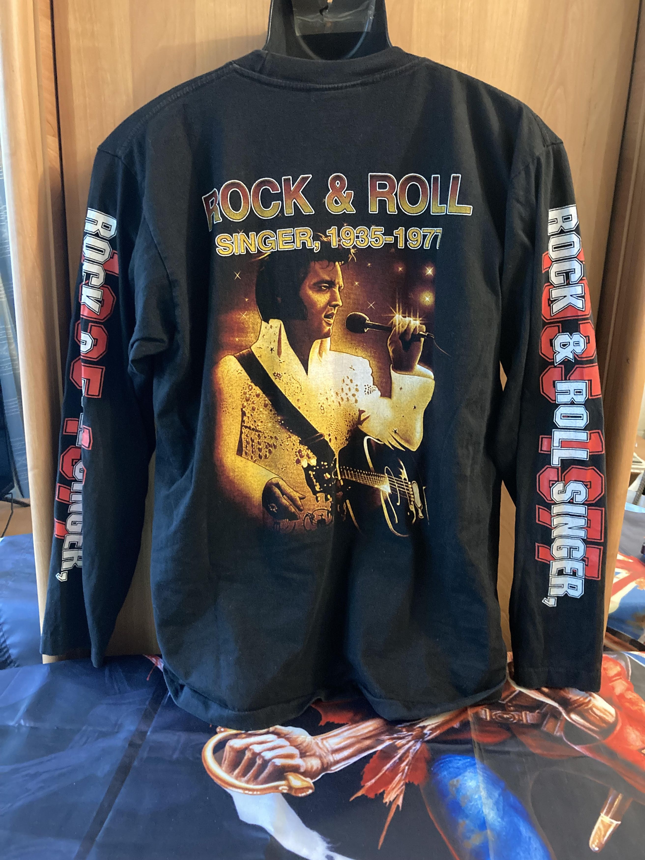 Vintage Vintage 90s Elvis Presley Long Sleeve Shirt Single Stitch Size US M / EU 48-50 / 2 - 2 Thumbnail