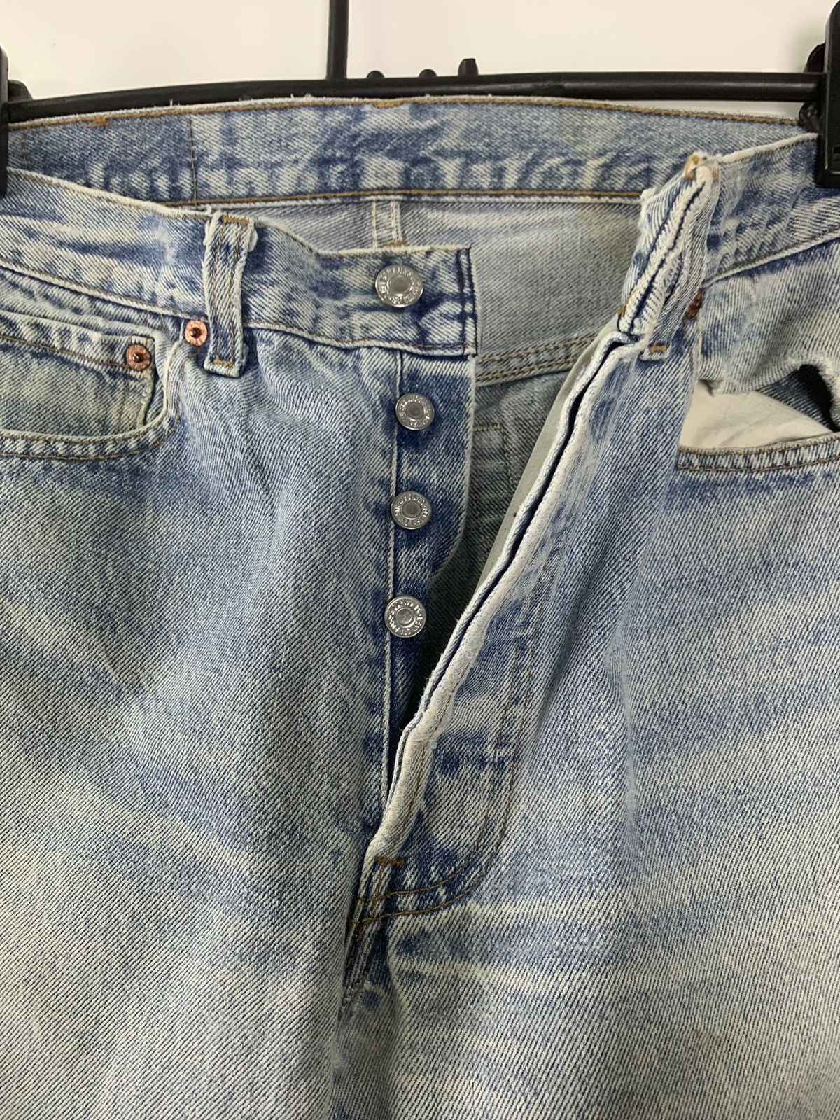 Levi's × Vintage Vintage 90s Levis Distressed denim Size US 28 / EU 44 - 8 Thumbnail