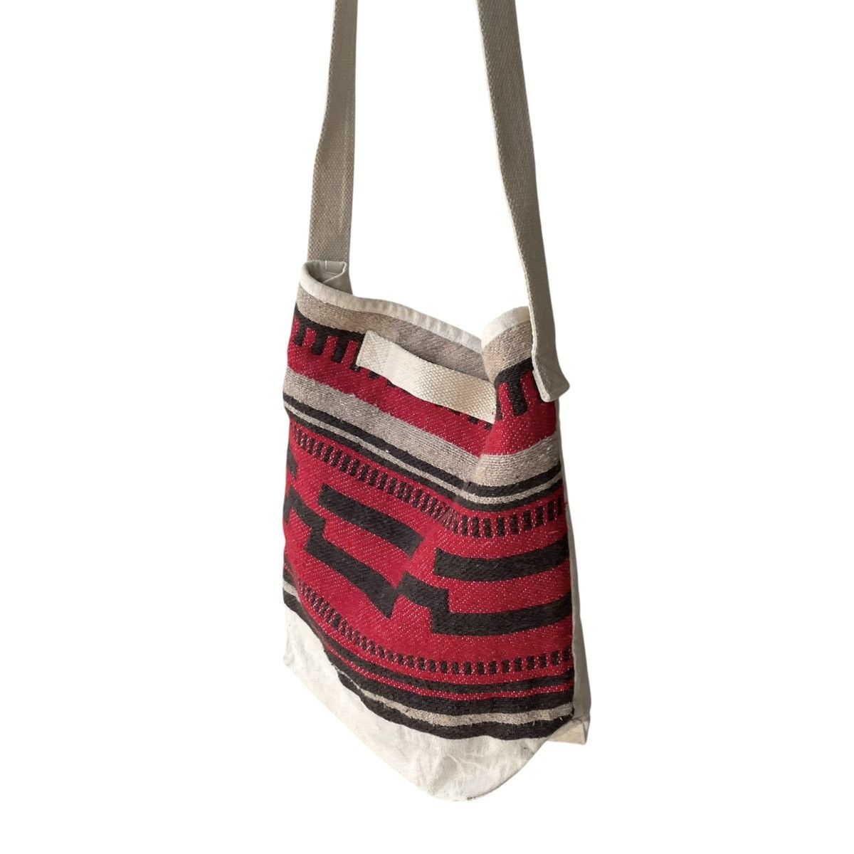 Japanese Brand Amina Japan Native American Aztec Canvas Unisex Sling Bag Size ONE SIZE - 1 Thumbnail