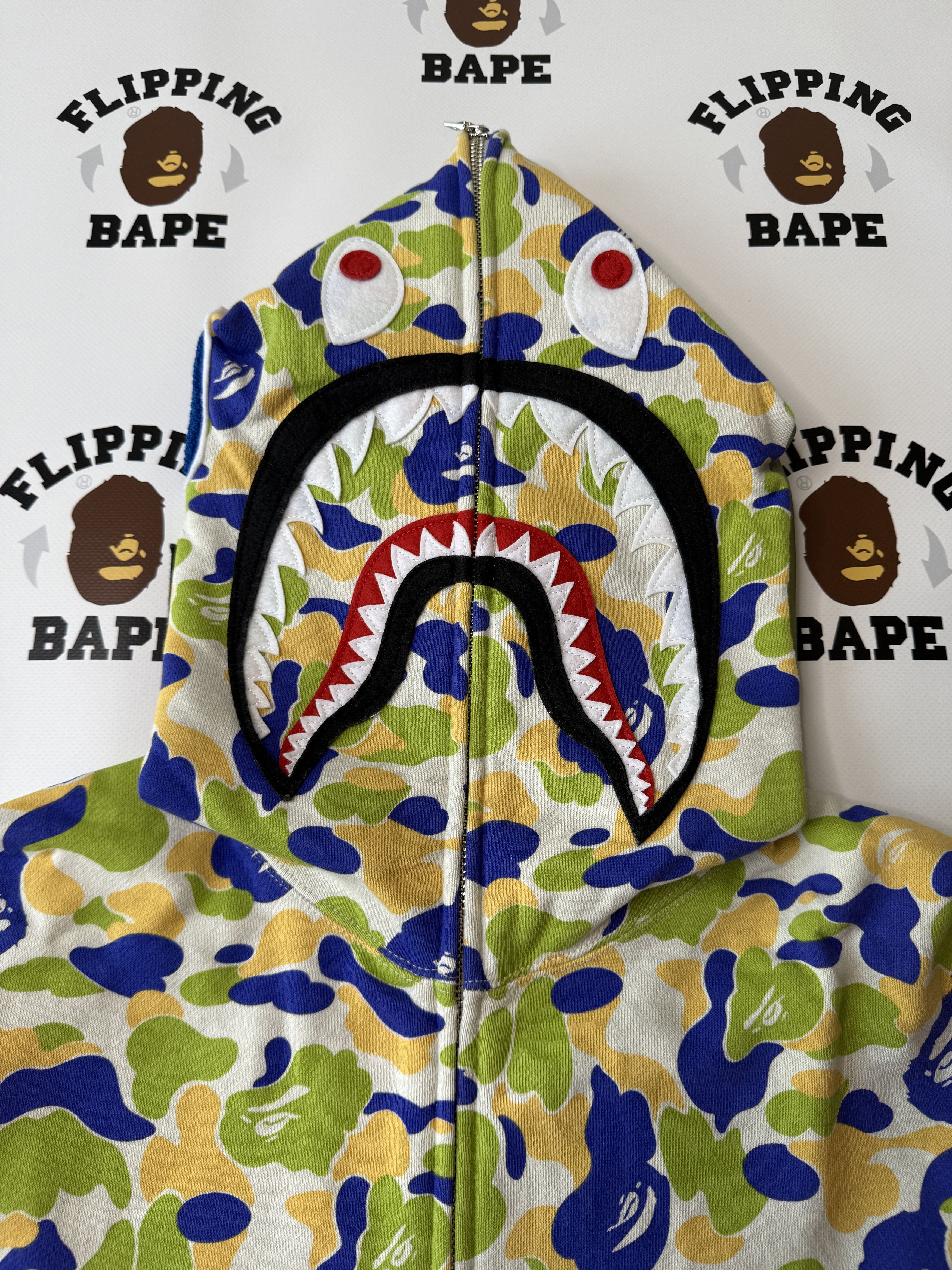 Bape BAPE NEW JERSEY SHARK FULL ZIP HOODIE Size US S / EU 44-46 / 1 - 4 Thumbnail