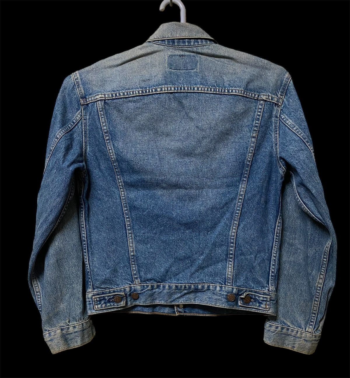 Levi's × Levi's Vintage Clothing × Vintage Vintage 80s Levis Trucker 505 saiz 38 jeans jacket usa made Size US M / EU 48-50 / 2 - 2 Thumbnail