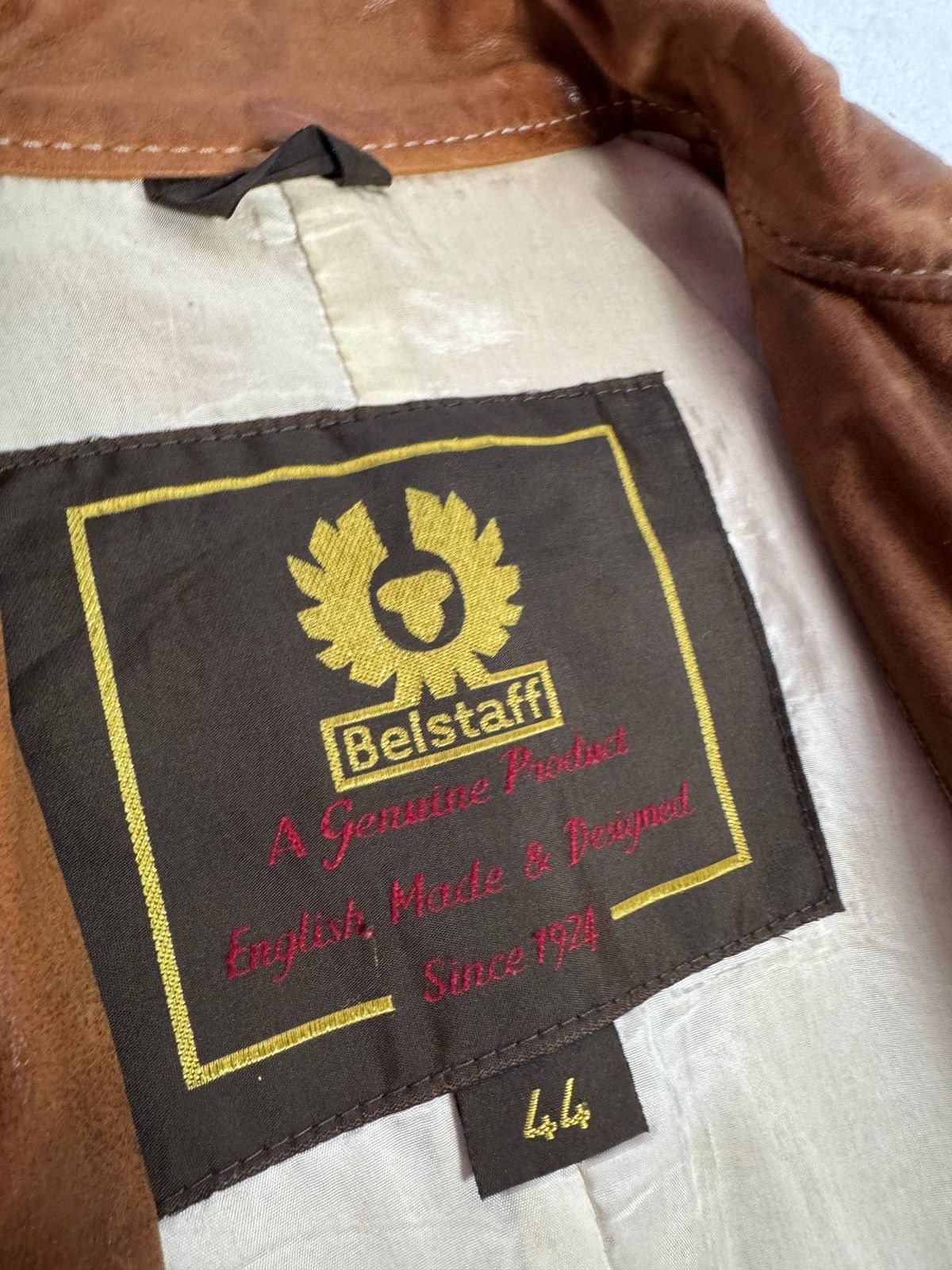 Belstaff VINTAGE BIKER LEATHER JACKET-Belstaff gold Size S / US 4 / IT 40 - 6 Thumbnail