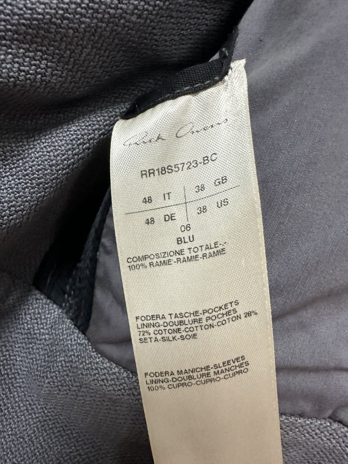 Rick Owens SS18 ‘DIRT’ Off-the-Runway Little Joe Jacket Size US M / EU 48-50 / 2 - 5 Thumbnail