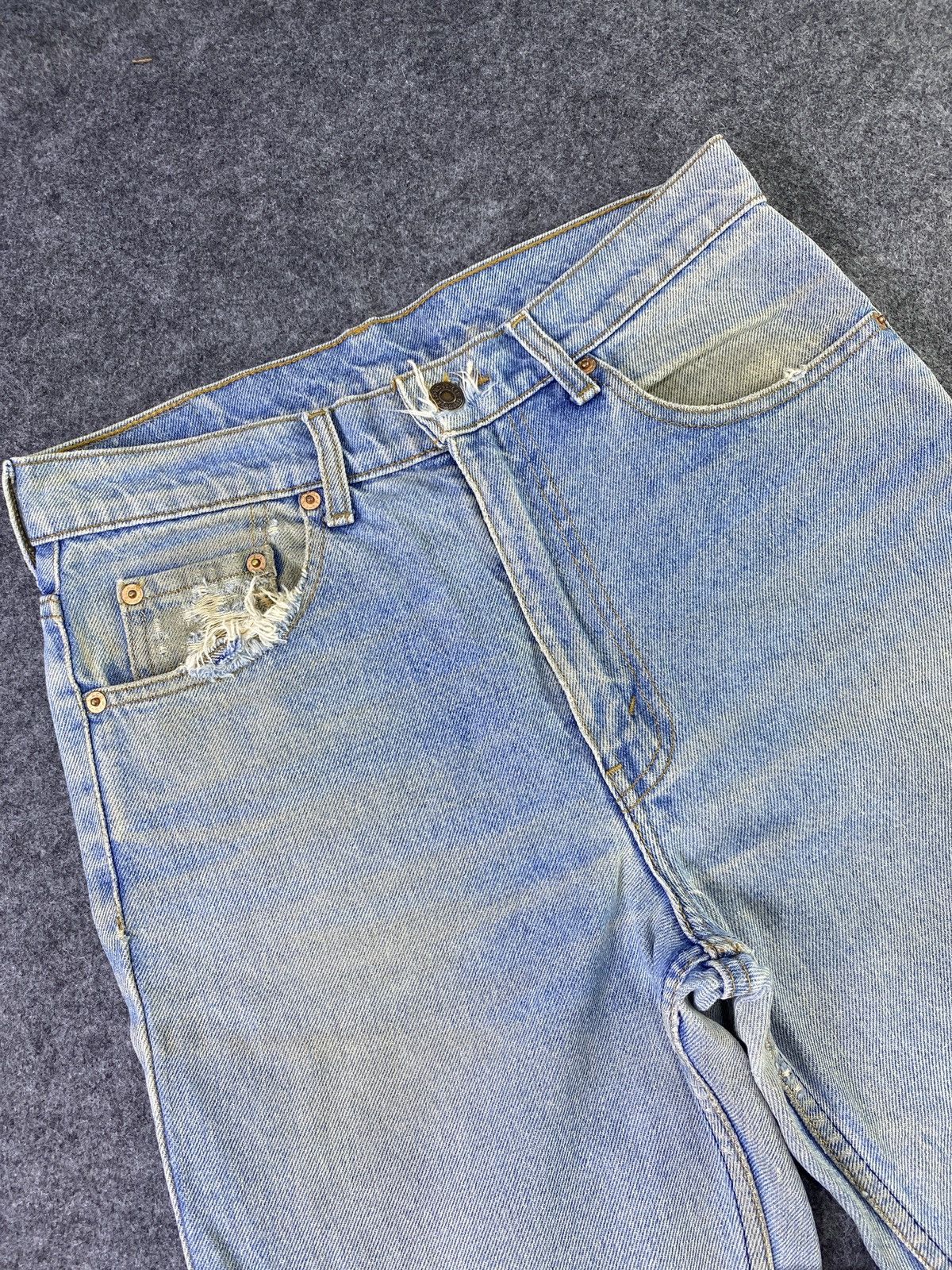 Jean × Levi's × Vintage VINTAGE LEVIS 606 BLUE WASH JEANS-J886 Size US 30 / EU 46 - 11 Thumbnail