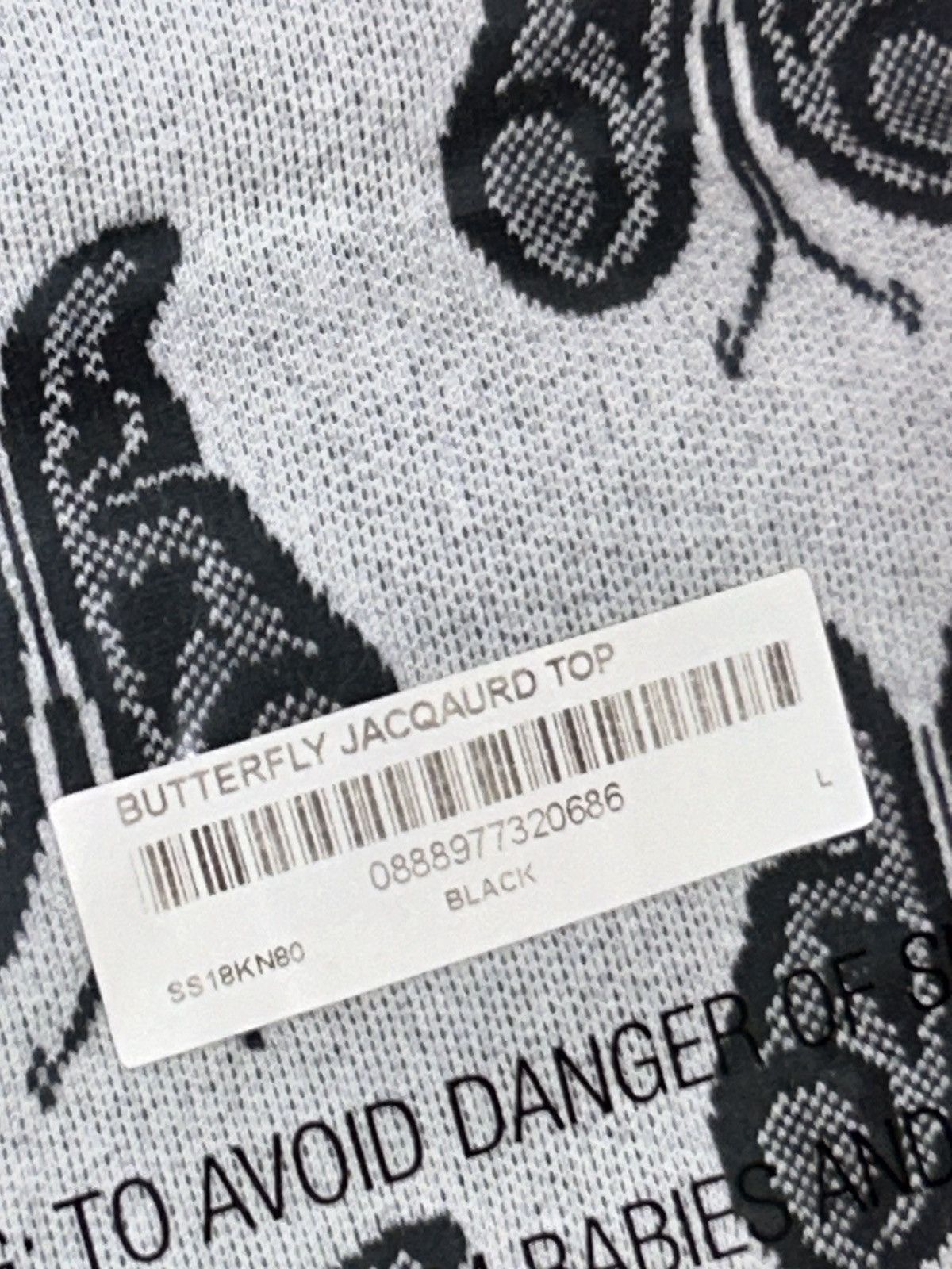 Supreme Supreme Butterfly Jacquard Top SS18 size Large NEW WITH TAGS Size US L / EU 52-54 / 3 - 9 Thumbnail