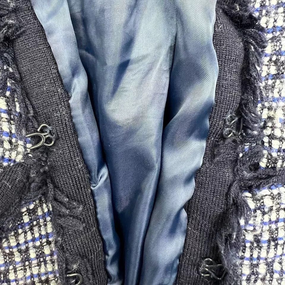 J.Crew J Crew Cardigan Women Blue Tweed Long Sleeve Stretch Fit S-M Size M / US 6-8 / IT 42-44 - 8 Thumbnail