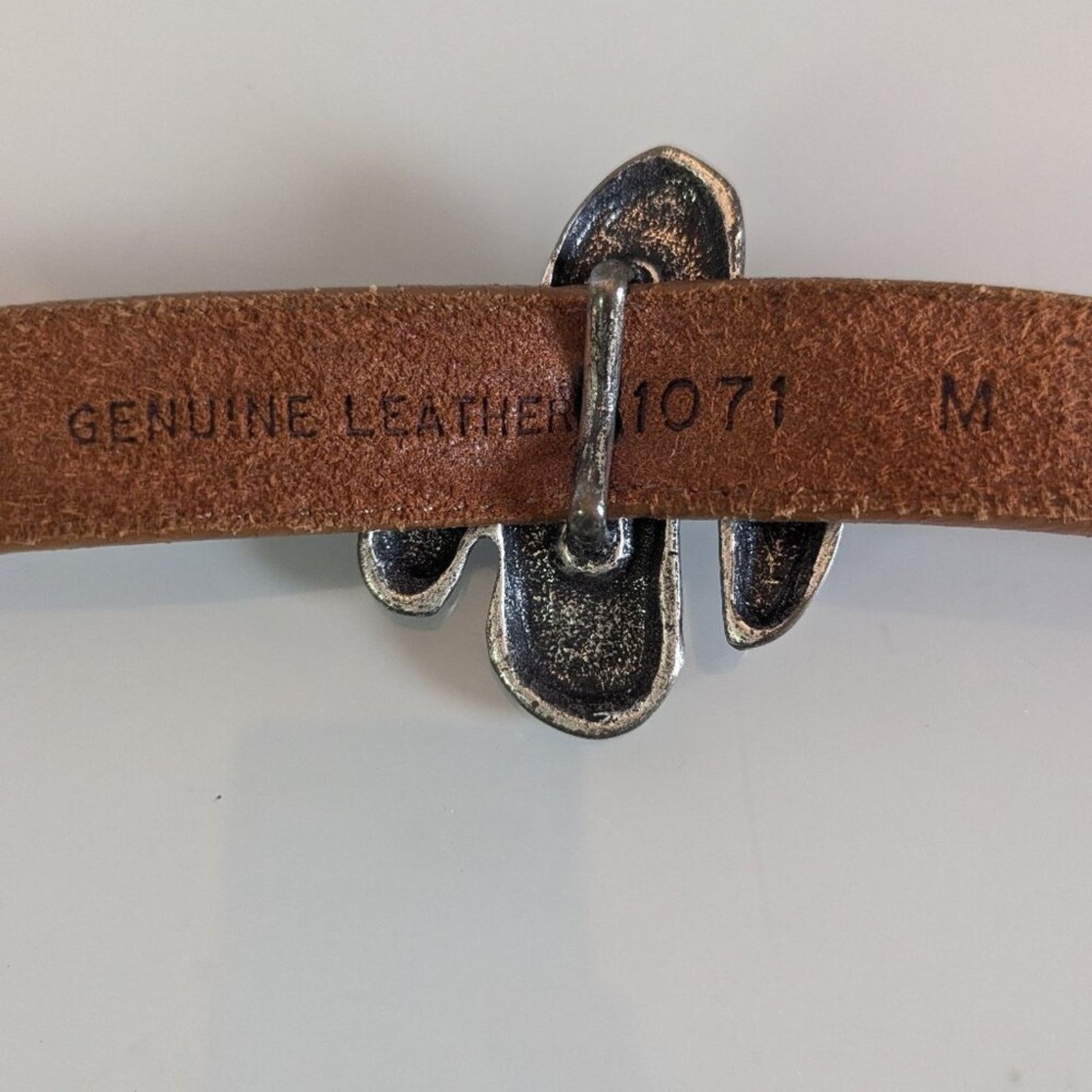 Guess Guess Vintage Leather Belt Metal Cactus Snake Chili Pepper Size ONE SIZE - 4 Thumbnail