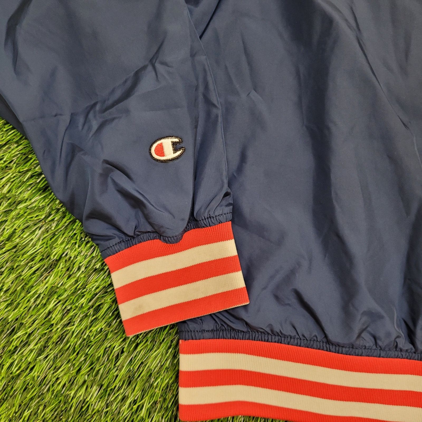 Champion Vintage Y2K Champion Varsity Bomber Jacket Large 23x27 Blue Size US L / EU 52-54 / 3 - 17 Thumbnail