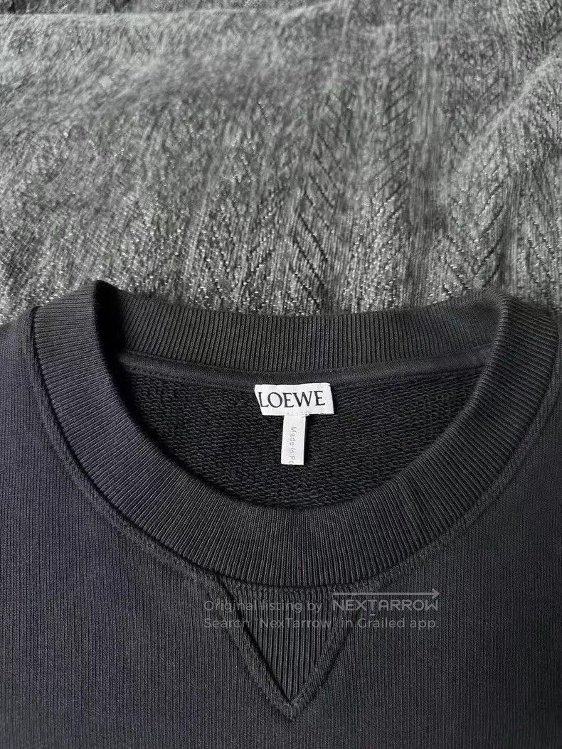 Loewe Loewe Dark blue embroidered sweatshirt Size M / US 6-8 / IT 42-44 - 3 Thumbnail