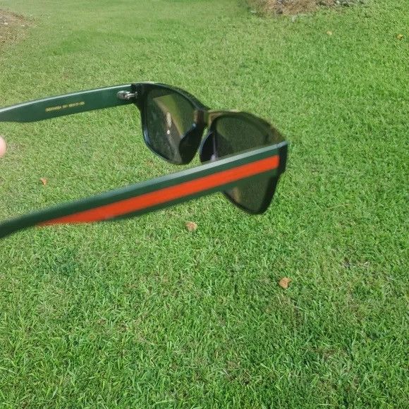 Other Grey and Black Rectangular Women's Sunglasses Size ONE SIZE - 1 Thumbnail