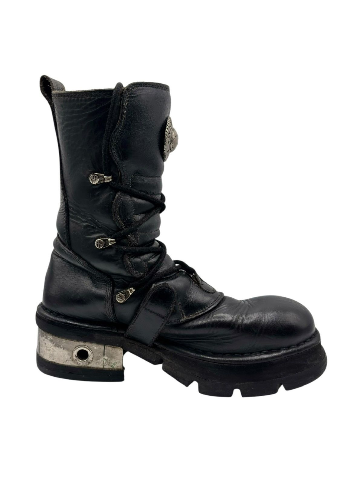 New Rock Vintage New Rock mid-calf raised heel boots Size 41 Size US 11 / IT 41 - 6 Thumbnail