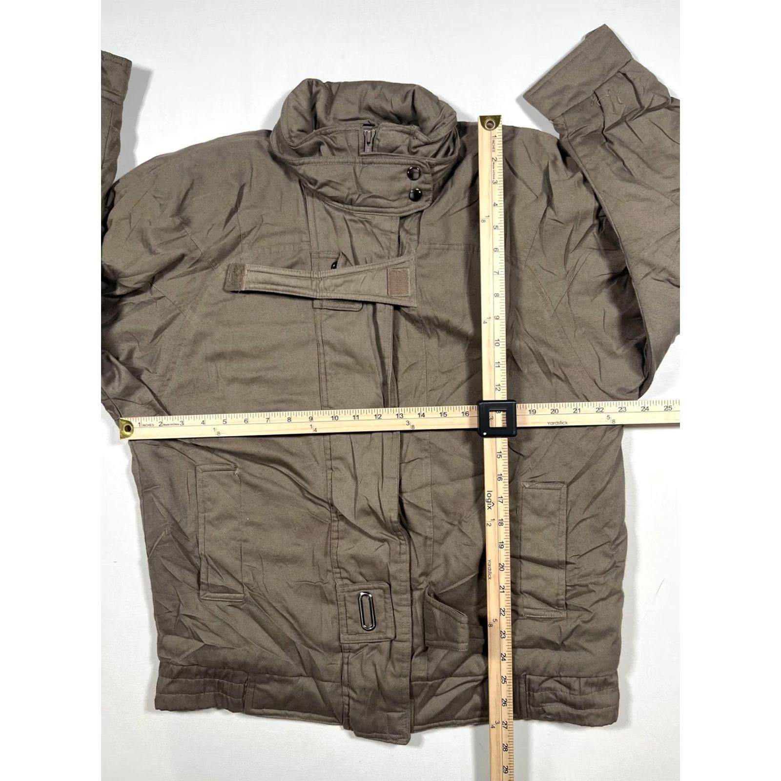 Vintage VINTAGE Changing Scene Jacket M Brown Canvas Quilted Parka Winter Unisex Adults Regular Fit Cotton Lining Padded Zip Pocket/Collar Size US M / EU 48-50 / 2 - 6 Thumbnail