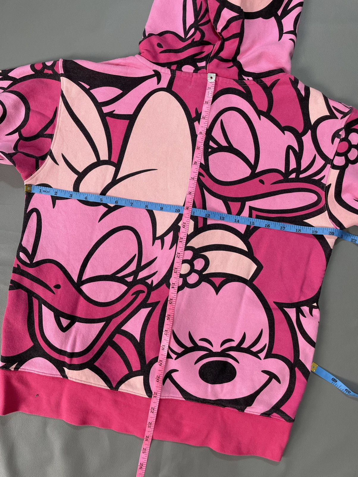 Disney vintage Mickey Mouse & Friends Zip Hoodie All Over Printed Size US S / EU 44-46 / 1 - 6 Thumbnail