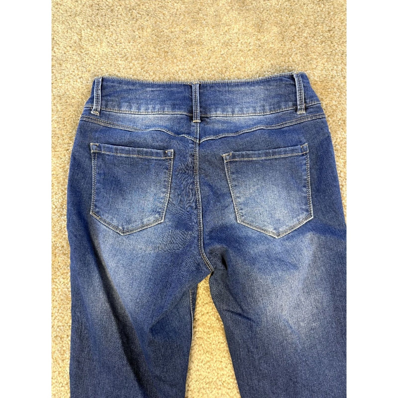 Denime D. Jeans Womens Skinny Stretch Jeans Blue Size 6 28x29 Size 28" / US 6 / IT 42 - 6 Thumbnail