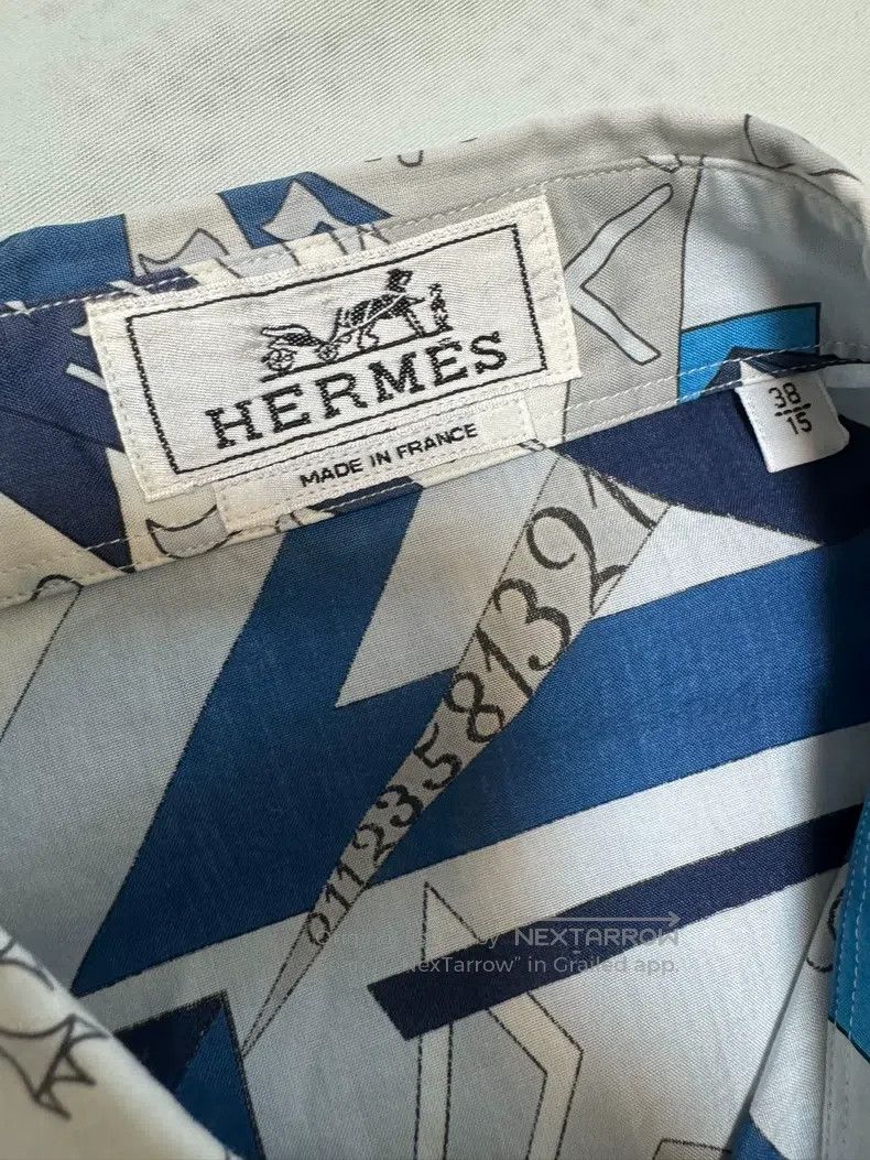Hermes Hermes size 38 Shirt with special craft fabric Size US M / EU 48-50 / 2 - 7 Thumbnail
