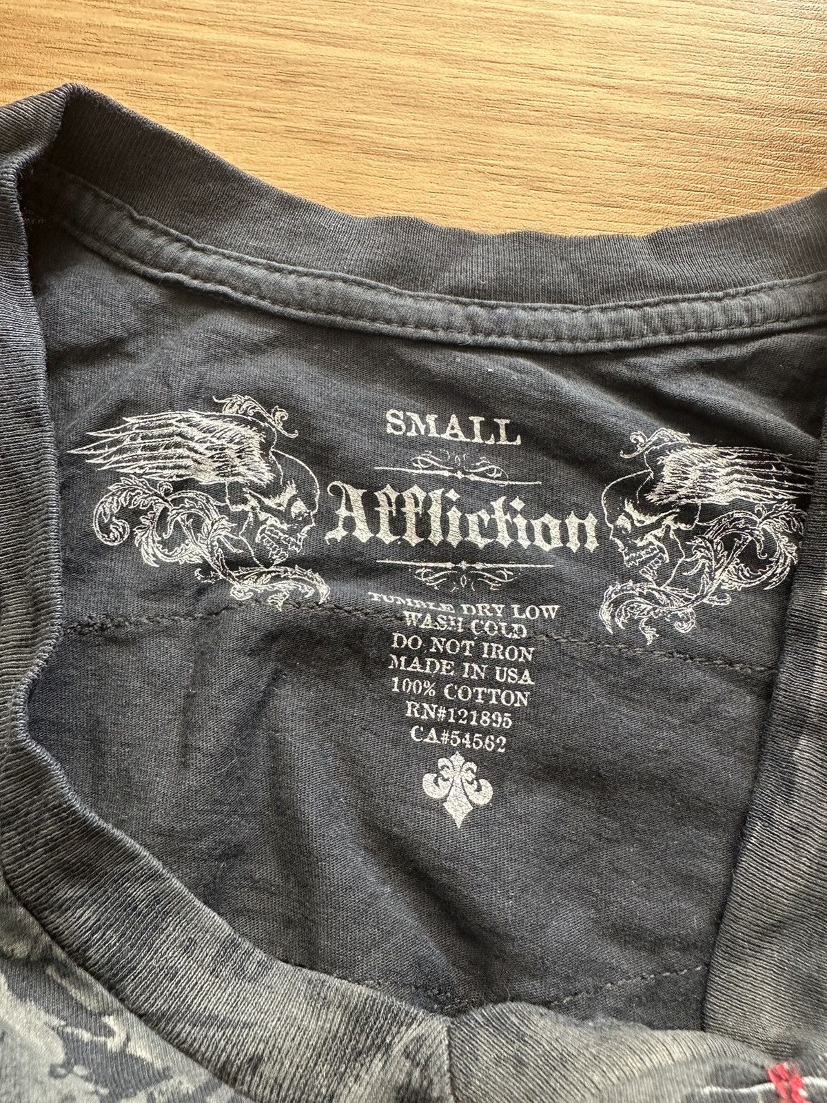 Affliction Crazy Y2K Affliction Wings Cyber Grunge Punk White Tee Size US S / EU 44-46 / 1 - 10 Thumbnail