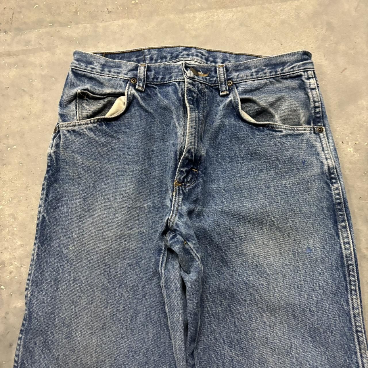 Japanese Brand × Vintage Crazy Vintage 90s Medium Wash Essential Denim Jeans! Size US 30 / EU 46 - 5 Thumbnail