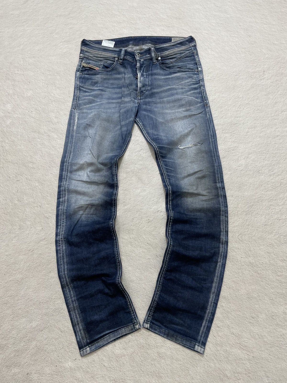 Kapital 2000s Diesel Belther Ripped Denim faded Y2K Ifsix LGB number Size US 30 / EU 46 - 1 Thumbnail
