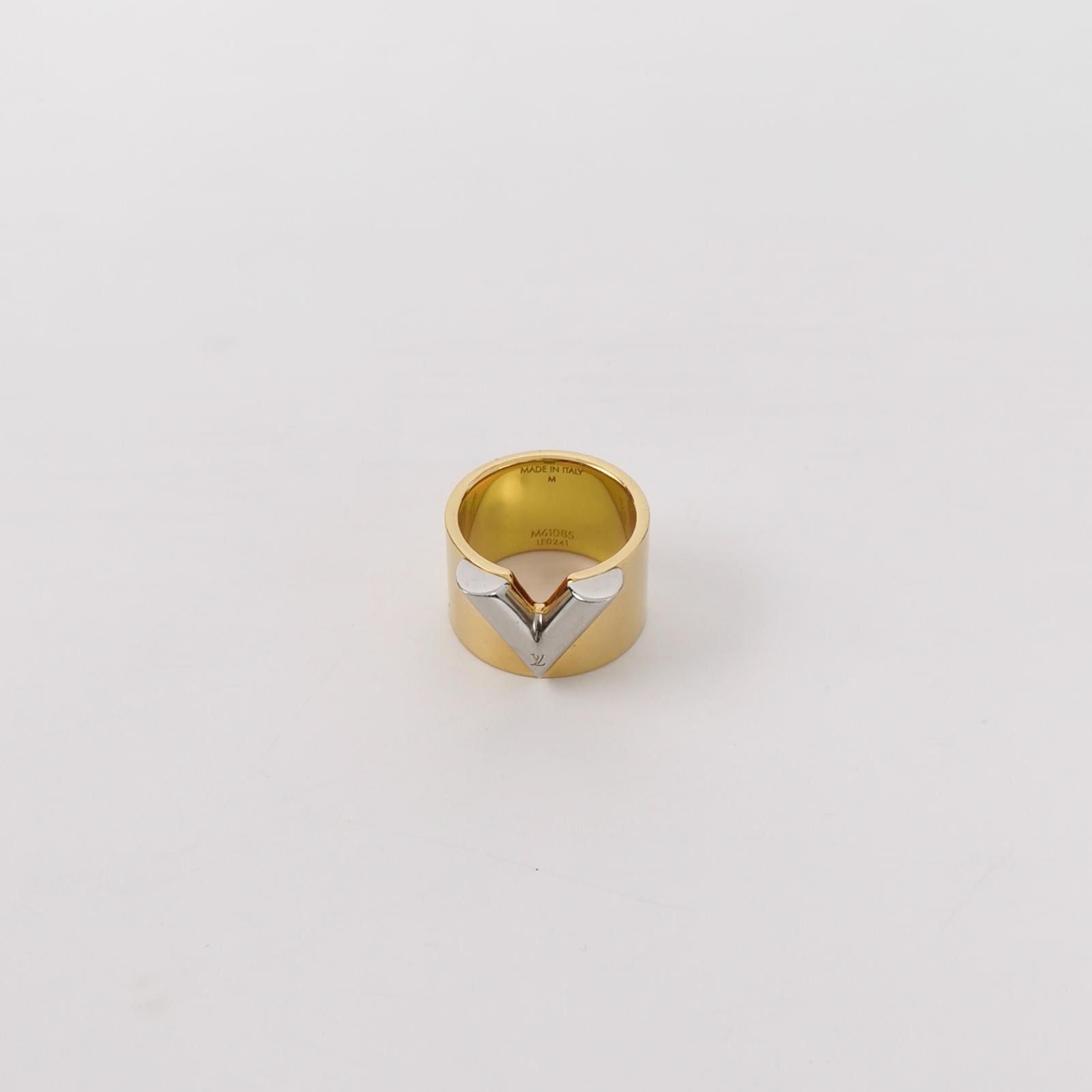 Louis Vuitton Louis Vuitton (LV) V-shaped logo engraved ring size 16 -z25 Size ONE SIZE - 2 Thumbnail