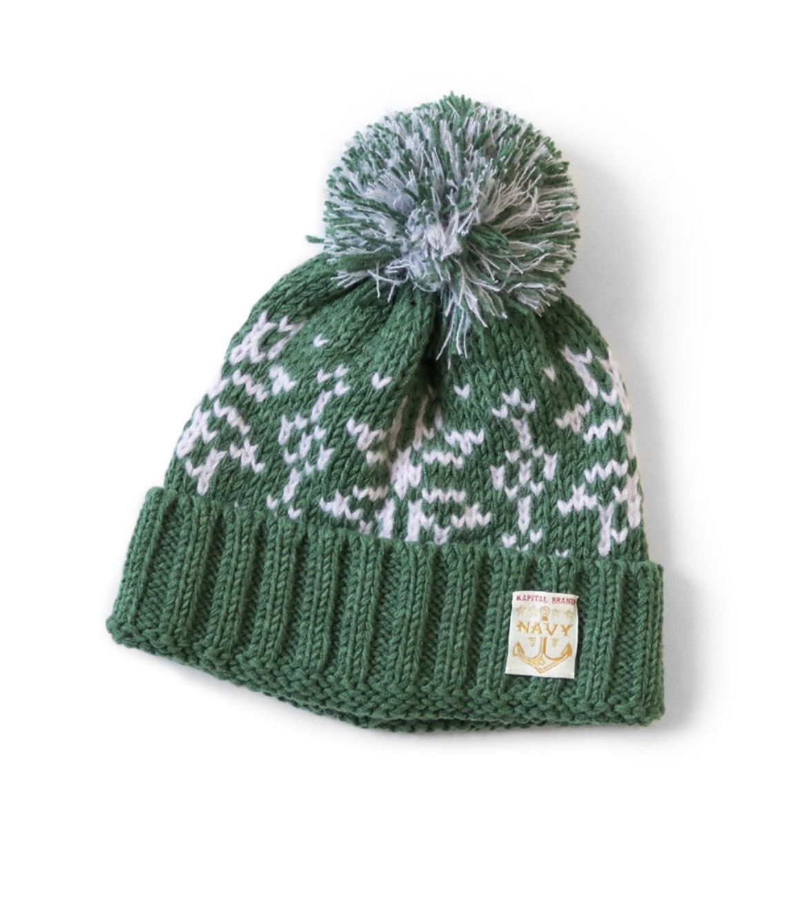 Kapital Kapital 3G Wool Snow Pattern Knit CAP Beanie Size ONE SIZE - 1 Preview