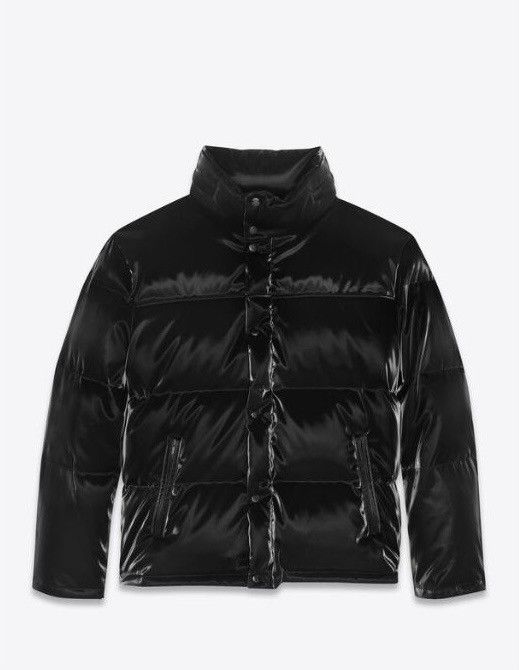 Saint Laurent Paris Lacquered-effect oversized down jacket Size US M / EU 48-50 / 2 - 1 Preview
