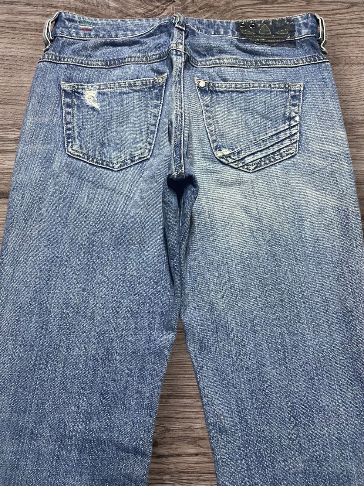 Adidas × Diesel Diesel Adidas Wash 008JD Fade Wash Distressed Slim Boot Jean Size US 28 / EU 44 - 4 Thumbnail