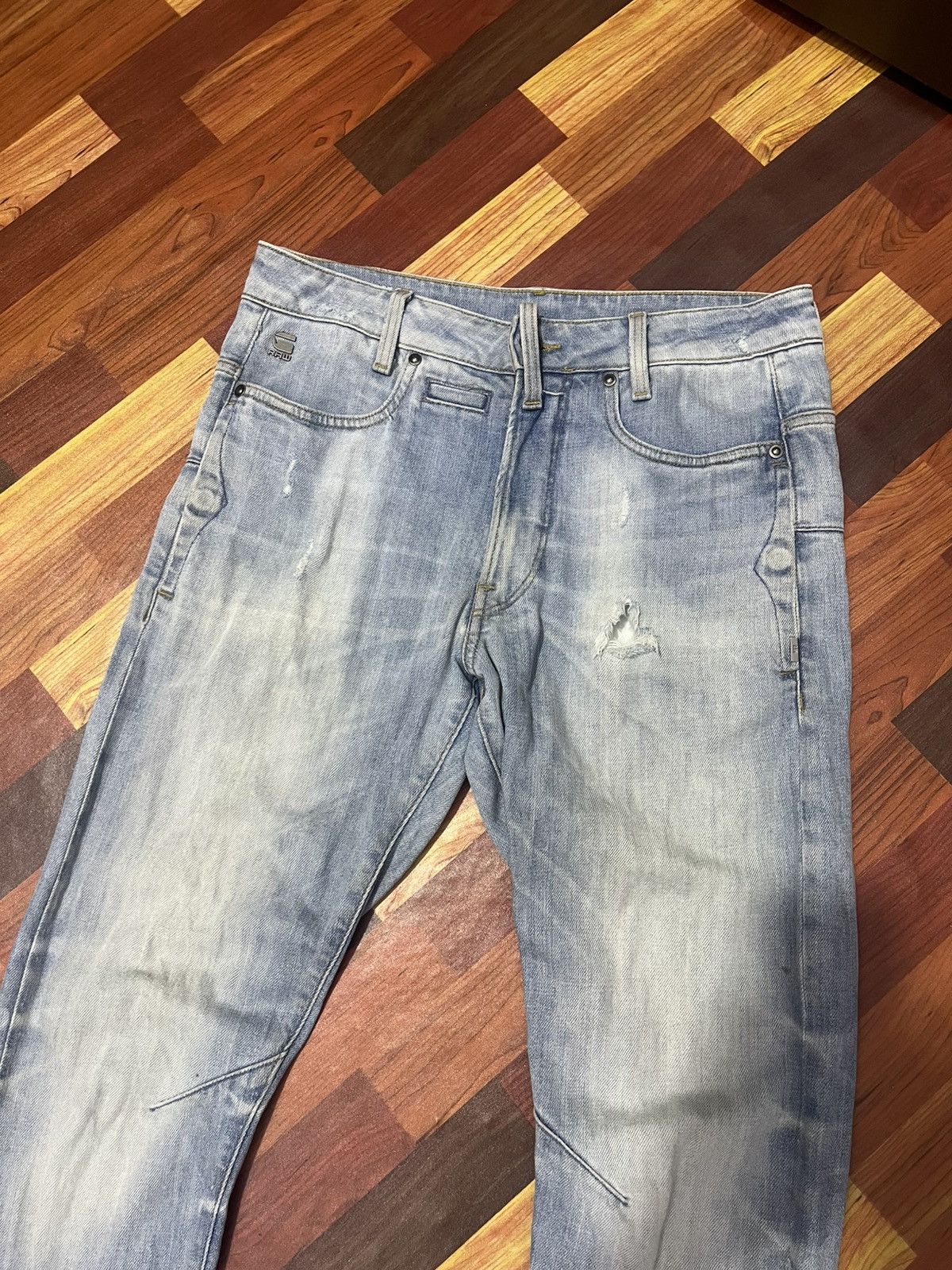 G-Star G Star RAW D Staq 3D Skinny Biker Jeans Size US 31 - 2 Thumbnail