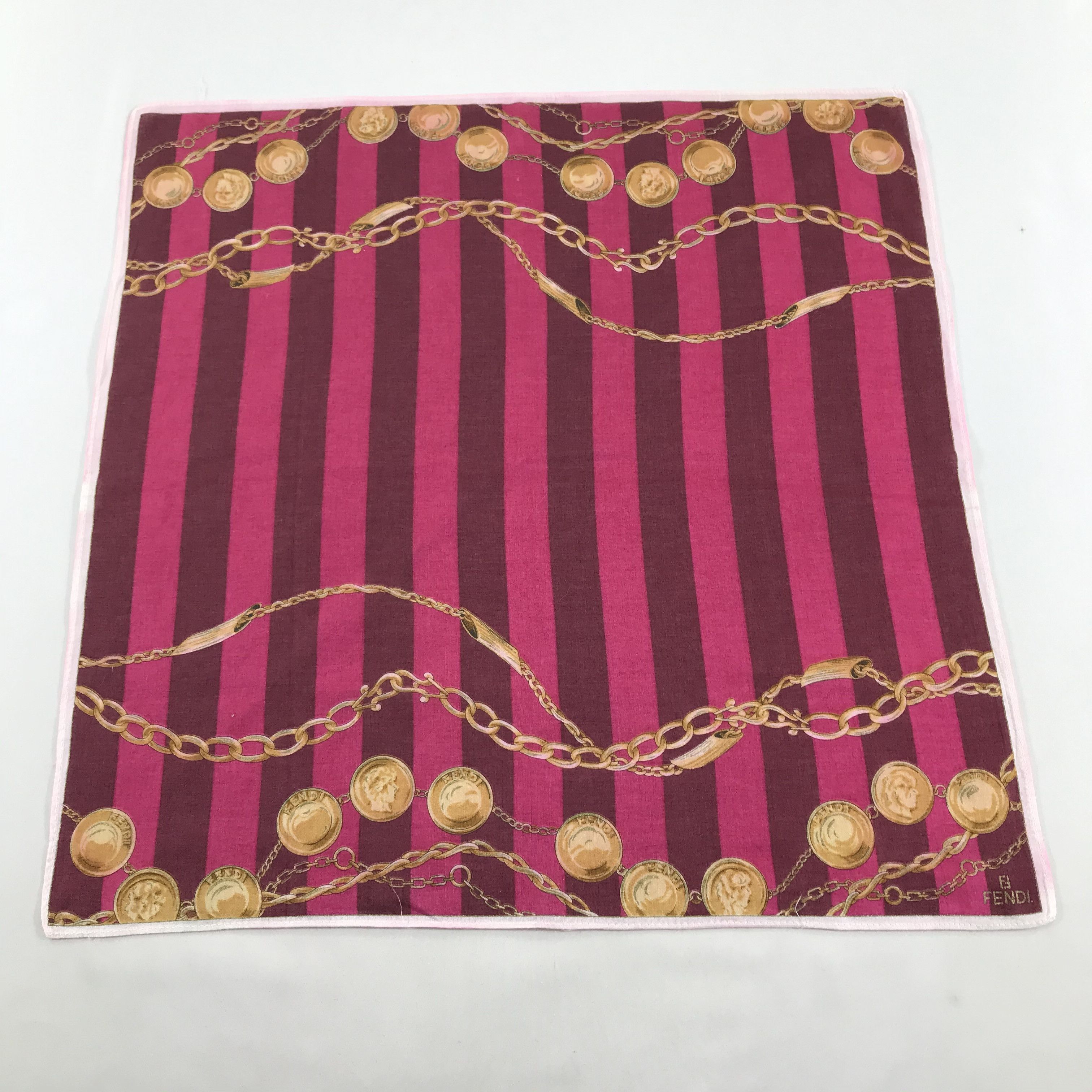 Vintage FeNdI Handkerchief Neckerchief Bandana H05 Size ONE SIZE - 3 Thumbnail