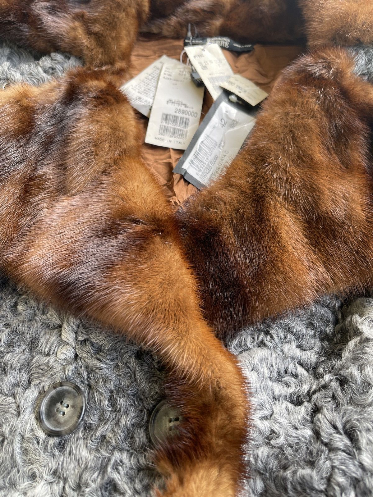 Gianfranco Ferre Luxury Curly Fur 100% Pelle Leather Size M / US 6-8 / IT 42-44 - 16 Thumbnail