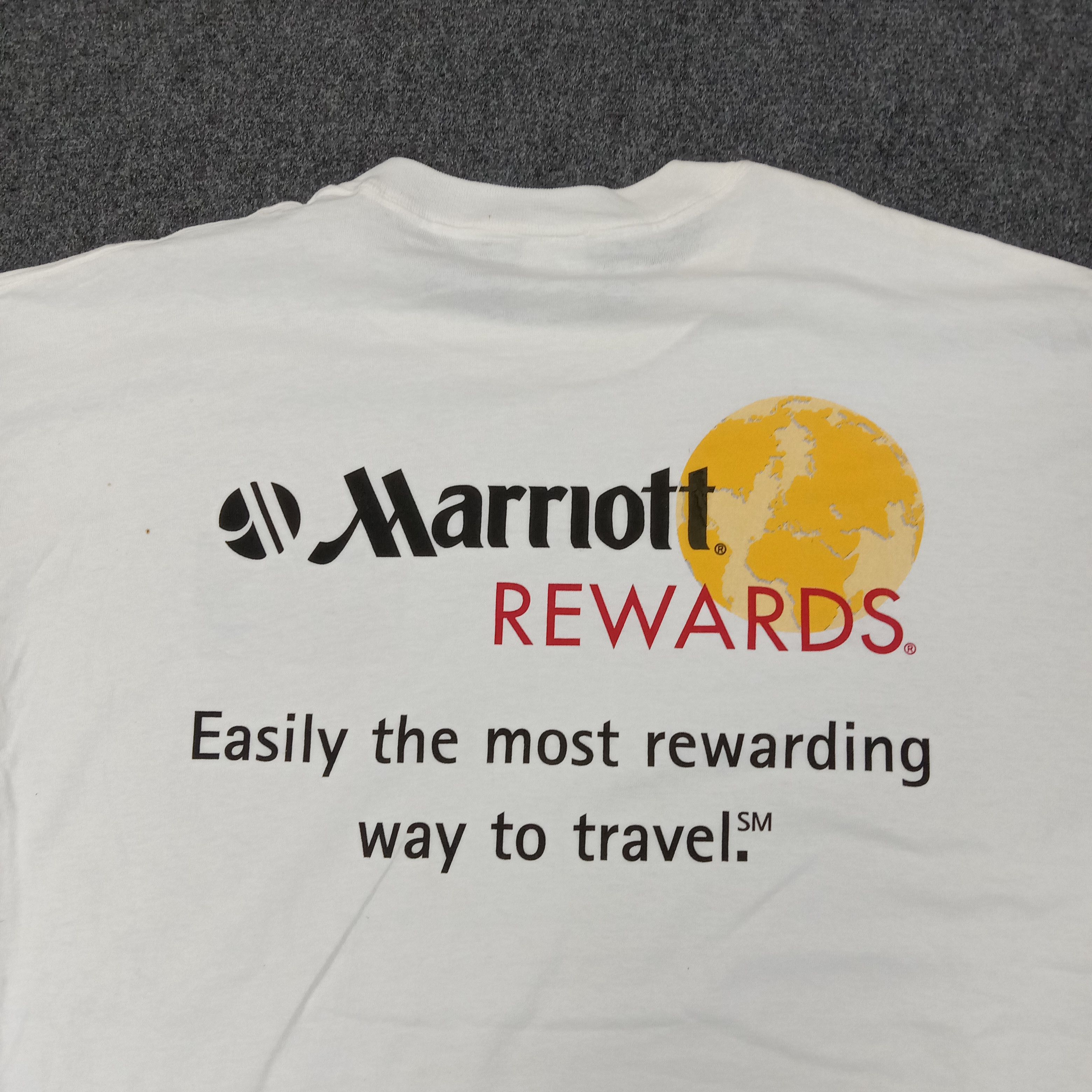 Delta Vintage 90's Marriott Rewards American Mastercard Tshirt Size US XL / EU 56 / 4 - 2 Thumbnail
