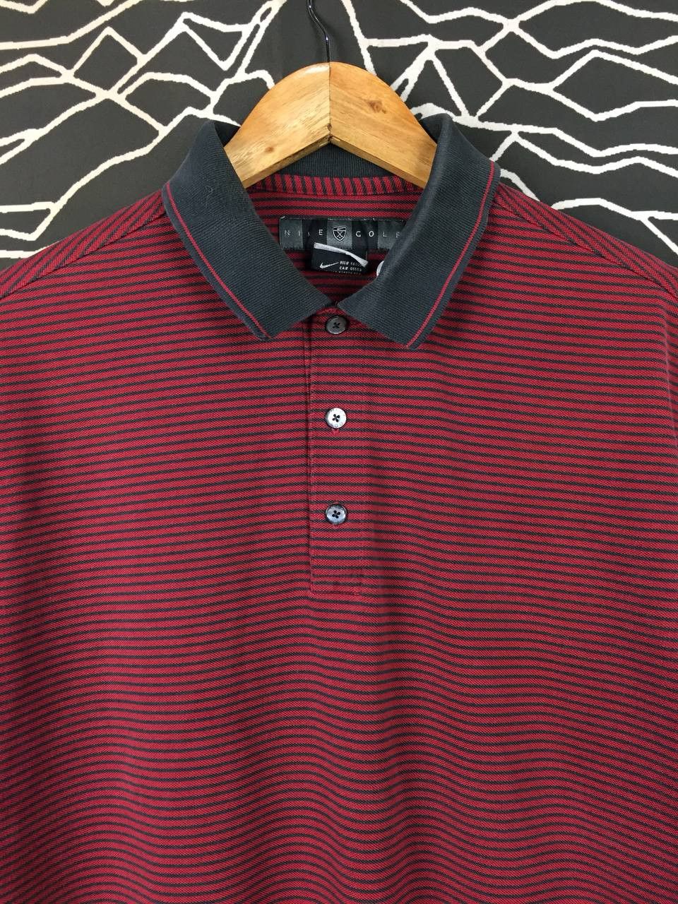 Nike Nike Golf Dri-FIT Cotton Blend Striped Polo Shirt Size M Size US M / EU 48-50 / 2 - 3 Thumbnail
