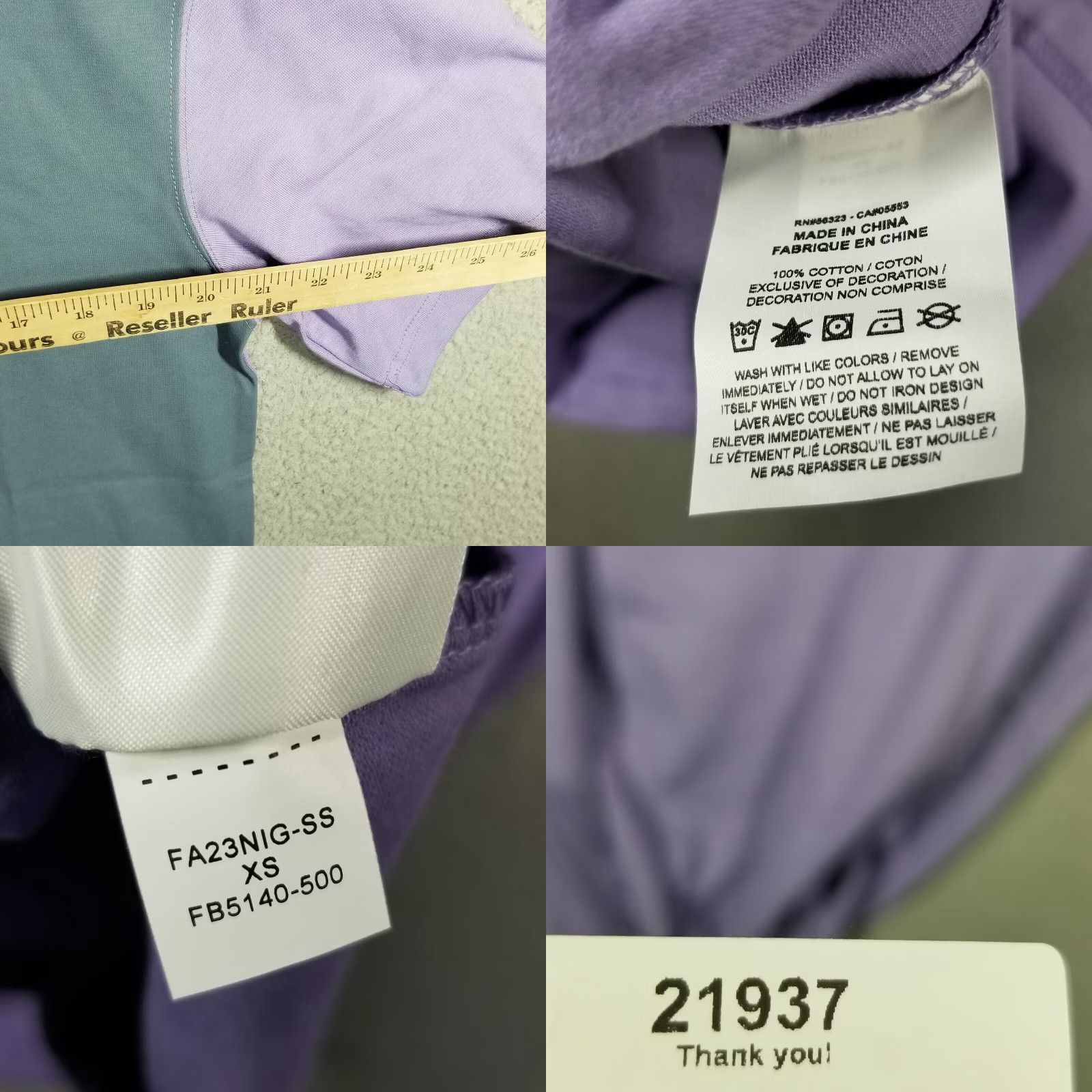 Jordan Brand Jordan T-Shirt Men Large Purple Short Sleeve 90s Nike Air Size US L / EU 52-54 / 3 - 8 Thumbnail