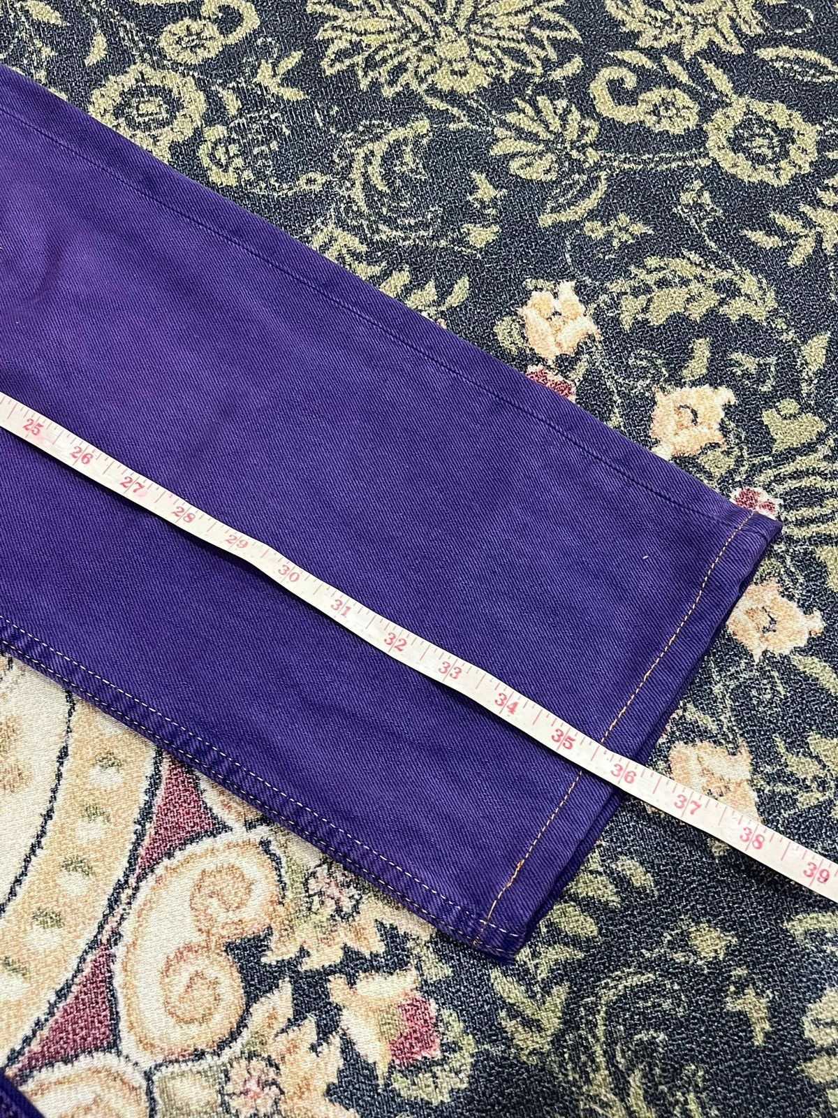 Levi's × Vintage Vtg 90's Levis 501 Purple Dyed Denim Pants Size US 32 / EU 48 - 5 Thumbnail