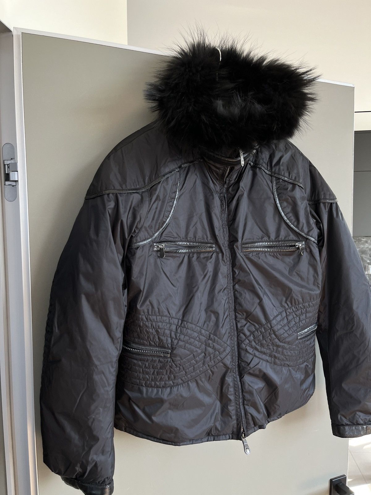If Six Was Nine × JET SET JET SET Y2K Opium Style Bomber Jacket with Fur Size XS / US 0-2 / IT 36-38 - 8 Thumbnail