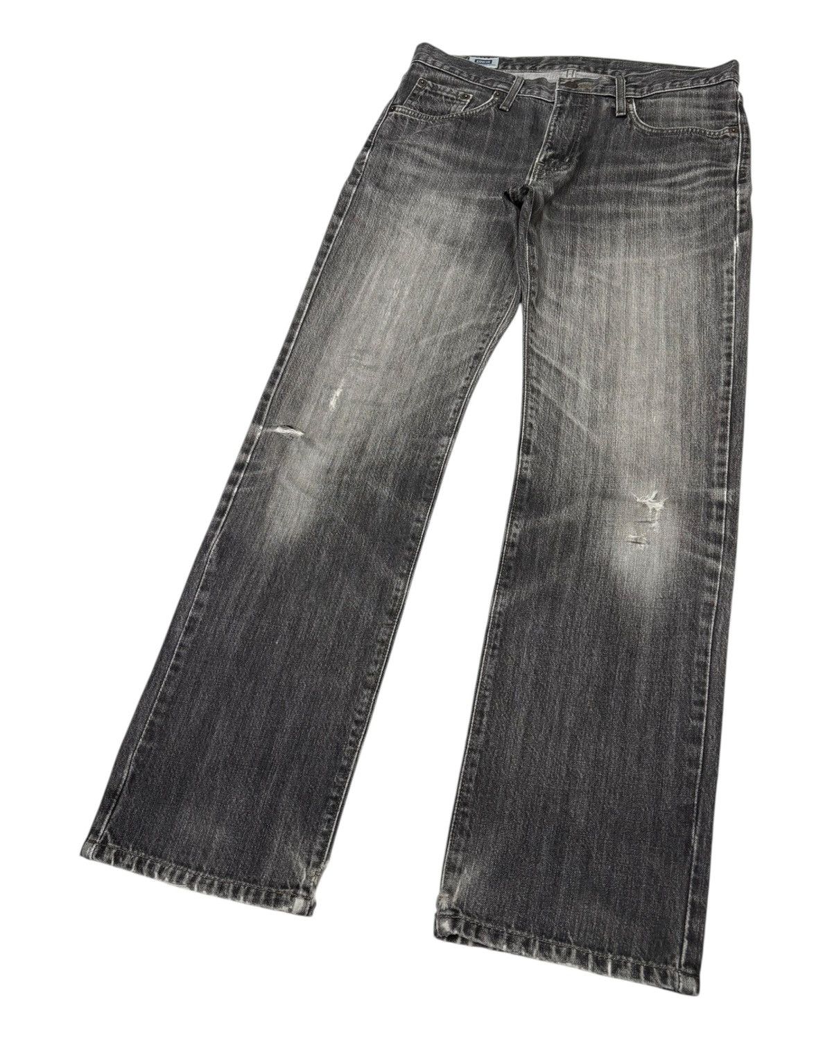 Hysteric Glamour Edwin Faded Black Loose Fit Distressed Denim Jeans Size US 33 - 5 Thumbnail