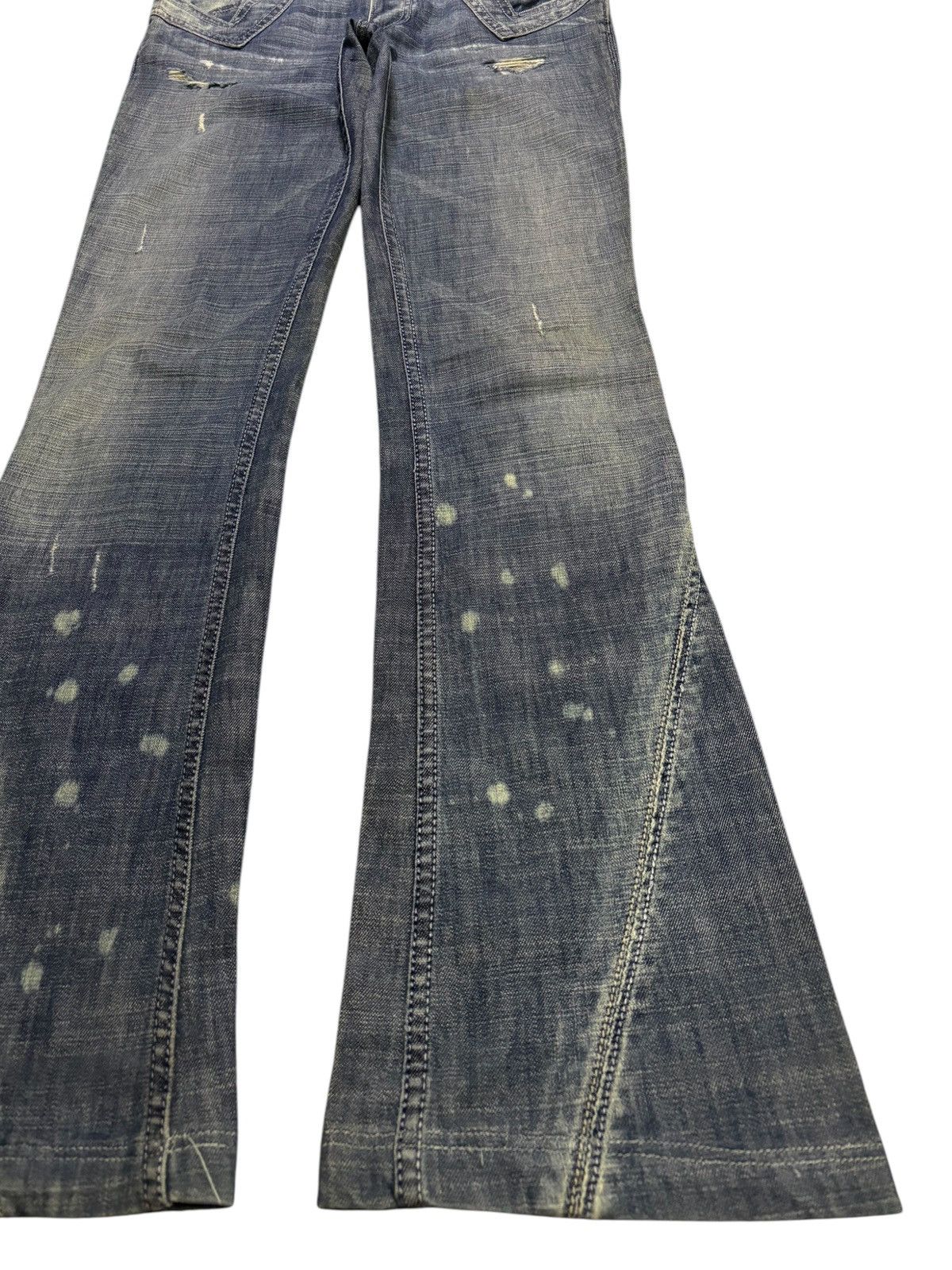 Antik Denim × Japanese Brand Vintage Antik Denim Acid Mud Wash Bootcut Flare Jeans Size 30" / US 8 / IT 44 - 7 Thumbnail