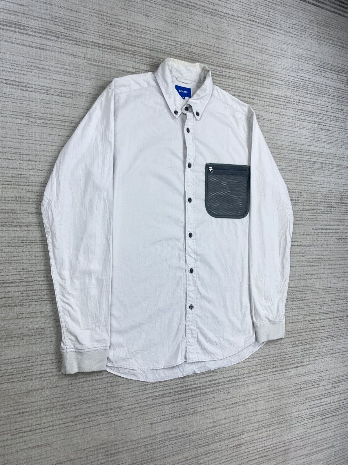 Beams Plus × Japanese Brand × Vintage Vintage Beams Longsleeve Button Up Shirt Size US M / EU 48-50 / 2 - 3 Thumbnail