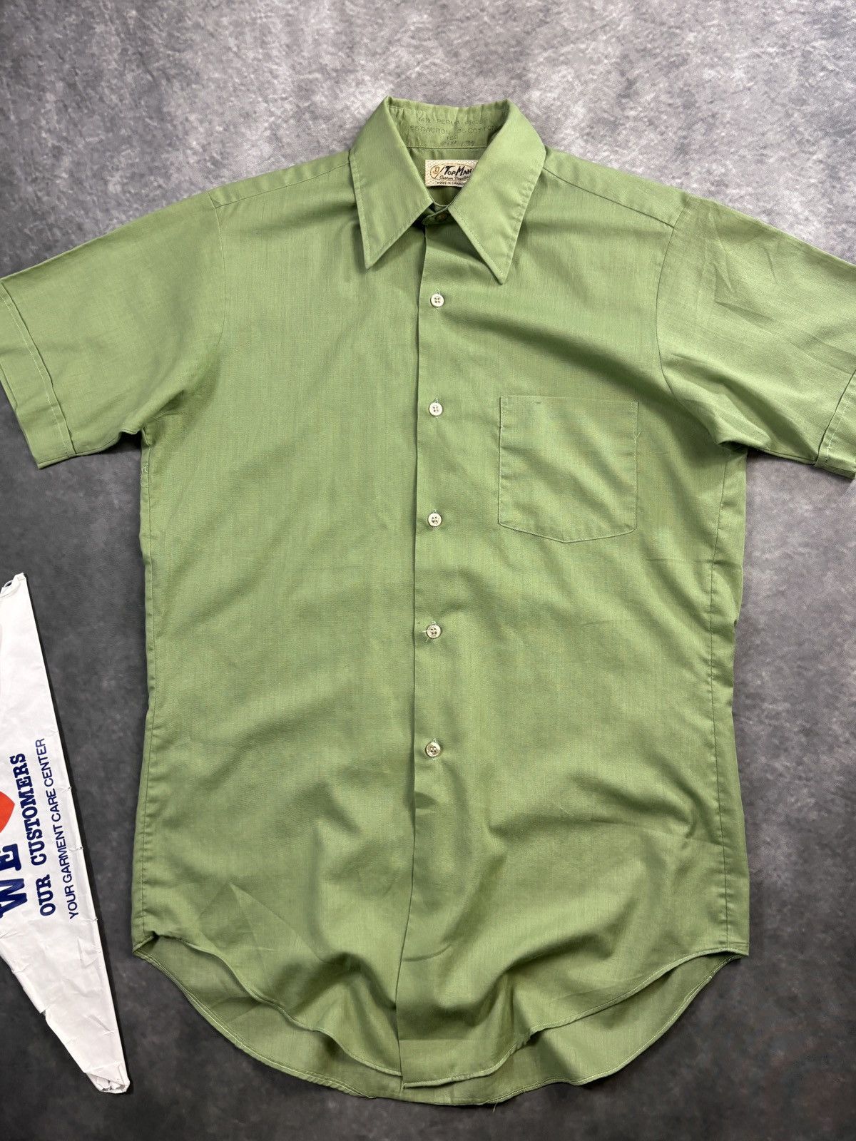 Vintage 1960s Vintage Shortsleeve Shirt PermaPress Work Camp Bowling Size US S / EU 44-46 / 1 - 13 Thumbnail