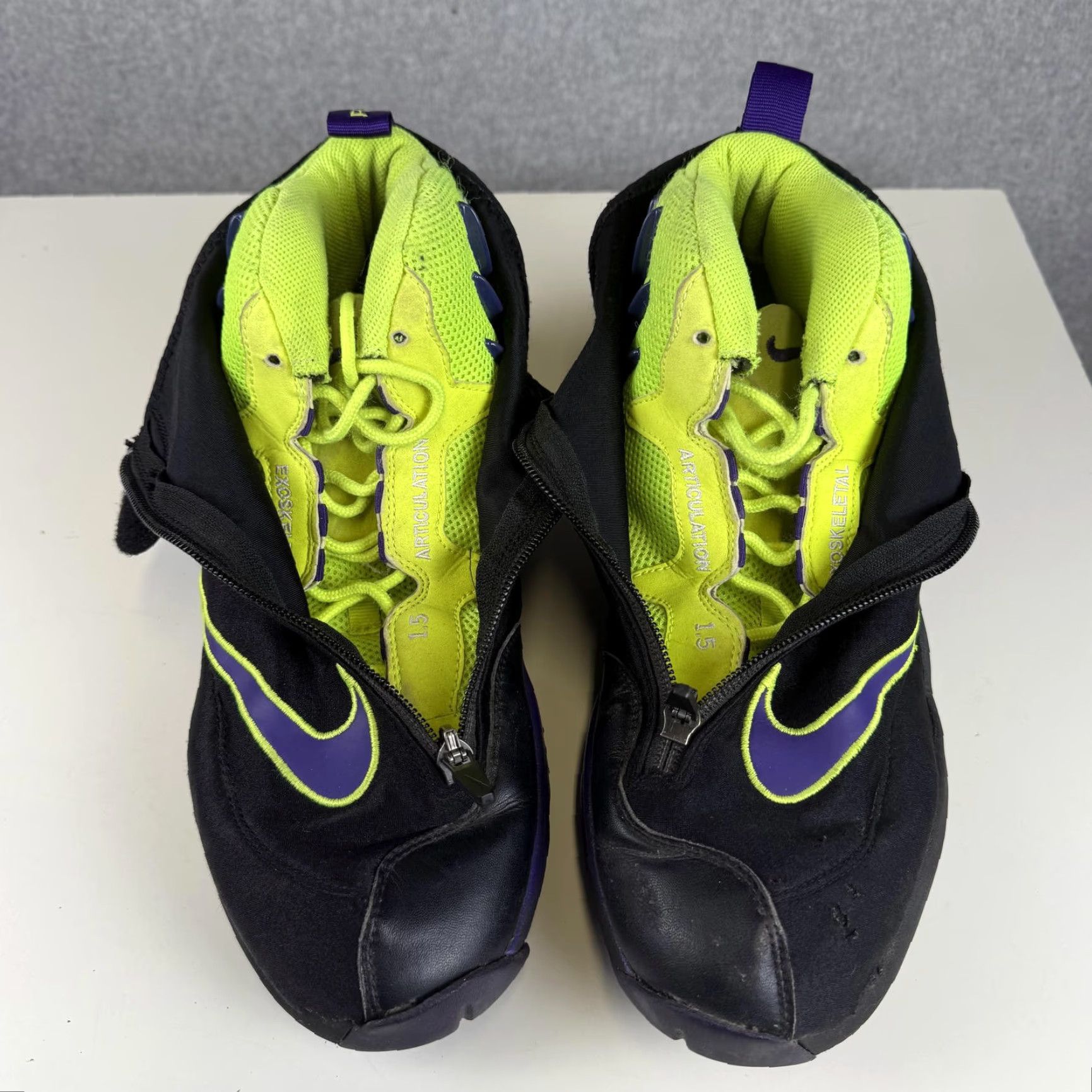 Nike VINTAGE Nike Air Zoom Flight 98 THE GLOVE Sneakers Men 10.5 Black Lakers 2013 616772 003 MAX FORCE 180 1 90 Size ONE SIZE - 3 Thumbnail