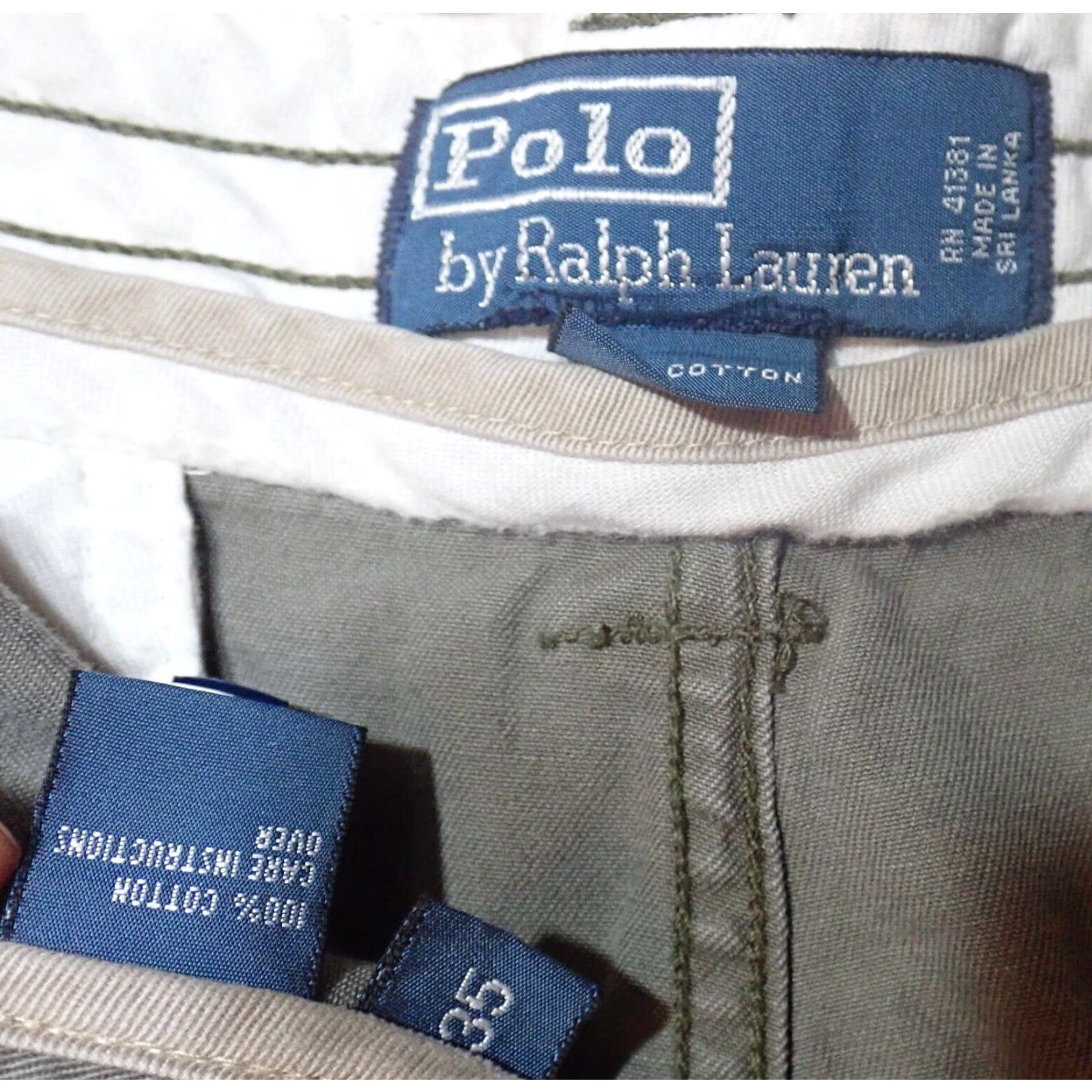 Polo Ralph Lauren VINTAGE Polo Ralph Lauren Cargo Shorts Men 35 Gray Canvas Outdoor Military Distressed High-Rise Size US S / EU 44-46 / 1 - 4 Thumbnail