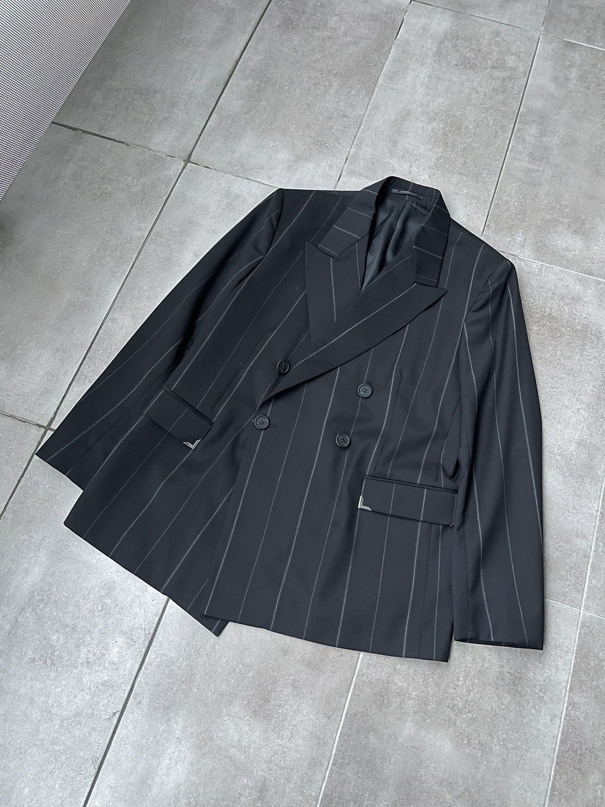 Han Kjobenhavn !DS! AW22 Han Kjobenhavn Boxy Suit Stripped Blazer Size 38R - 6 Thumbnail