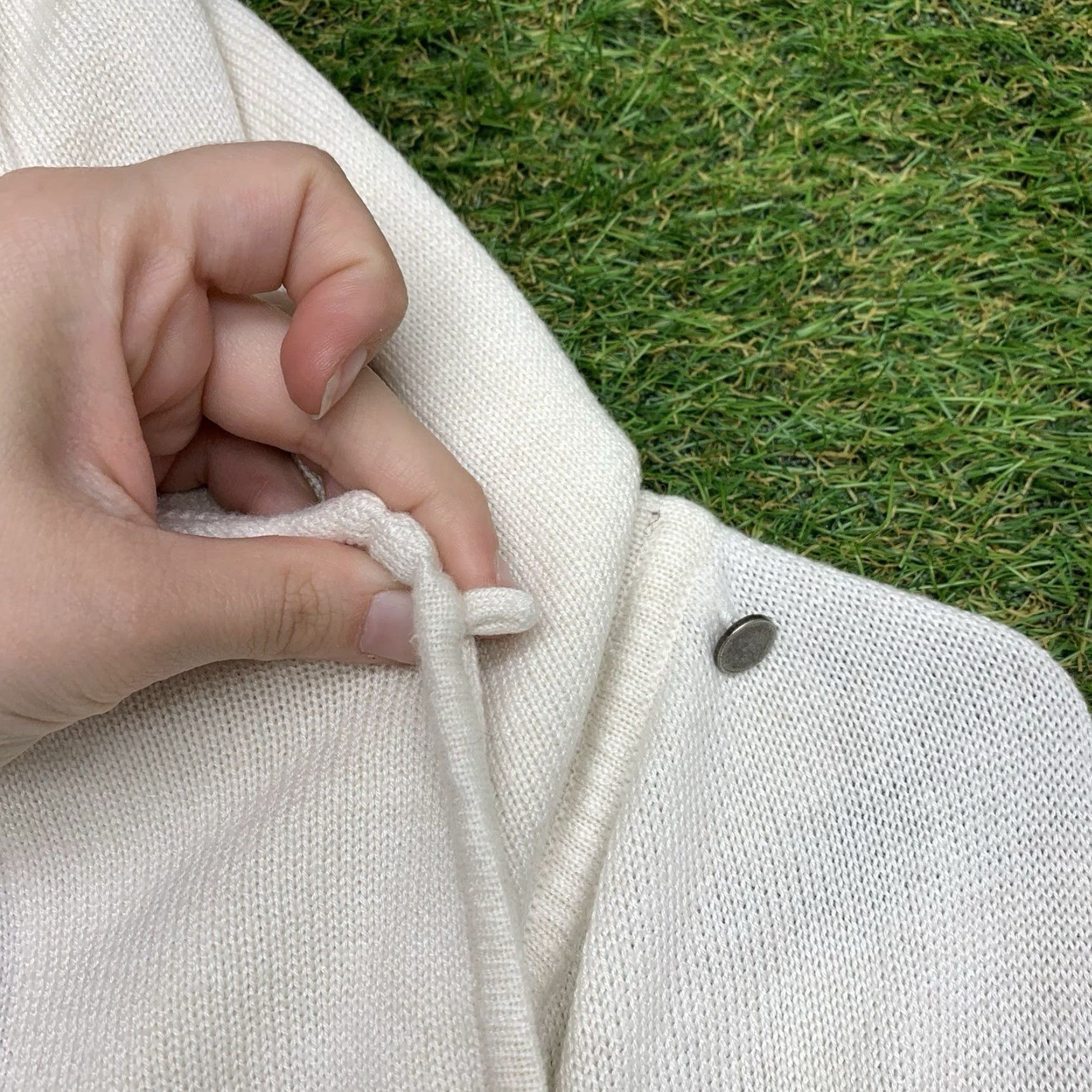 Lululemon Lululemon Cardigan To & Flow Wrap Ribbed Open Neck Long Sleeve Womens 6 White Size M / US 6-8 / IT 42-44 - 3 Thumbnail