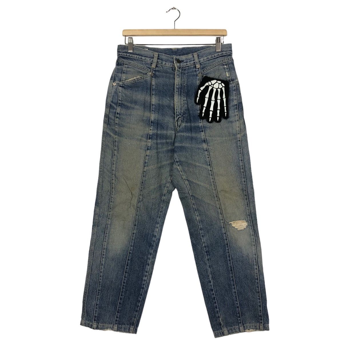 Japanese Brand 🔥90’s The Others Toyo Enterprise Distressed Denim Bush Size US 32 / EU 48 - 2 Thumbnail
