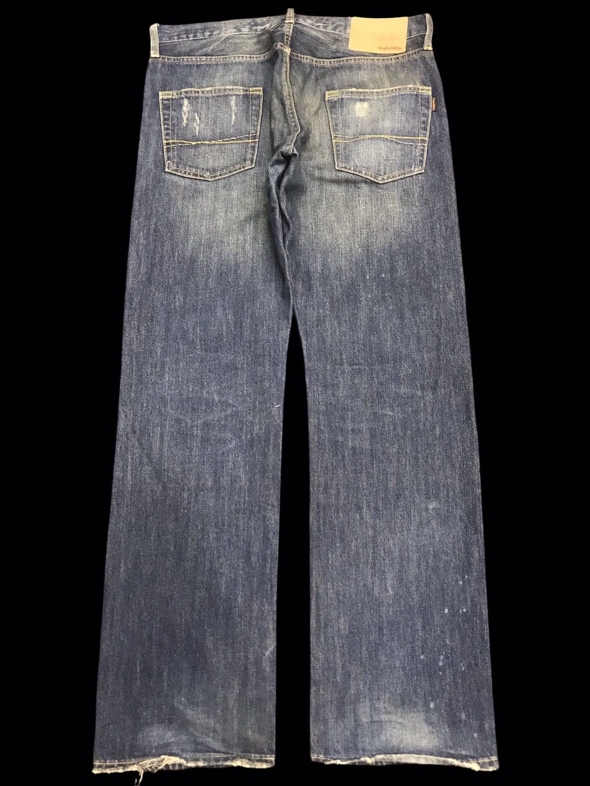 Japanese Brand 💥DENIM ART💥PURPLE&YELLOW JAPAN SICK DISTREESED DENIM F266 Size US 35 - 2 Thumbnail