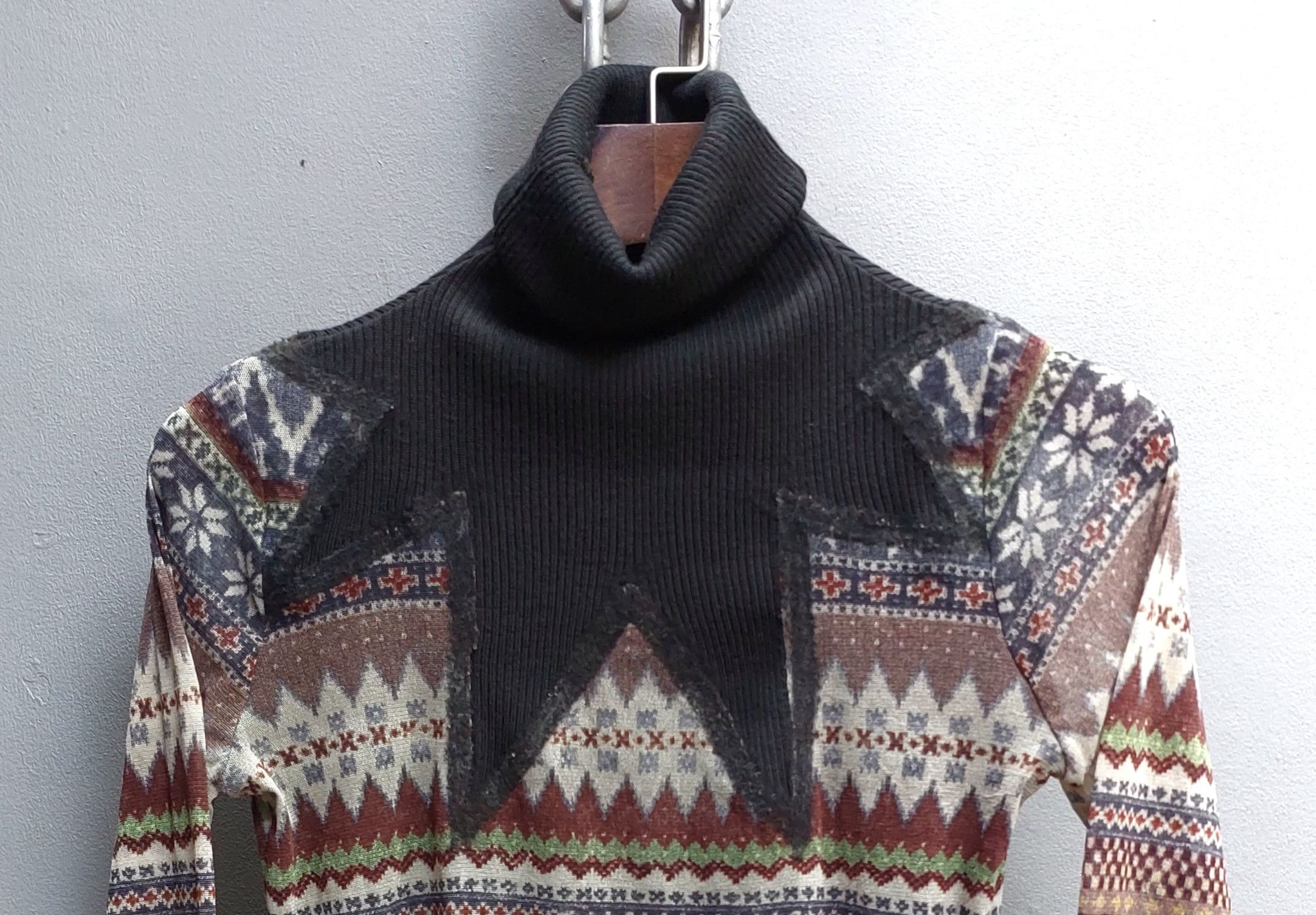 Jean Paul Gaultier Jean Paul Gaultier Tribal Print Mesh Long Sleeve Top Size XL / US 12-14 / IT 48-50 - 4 Thumbnail