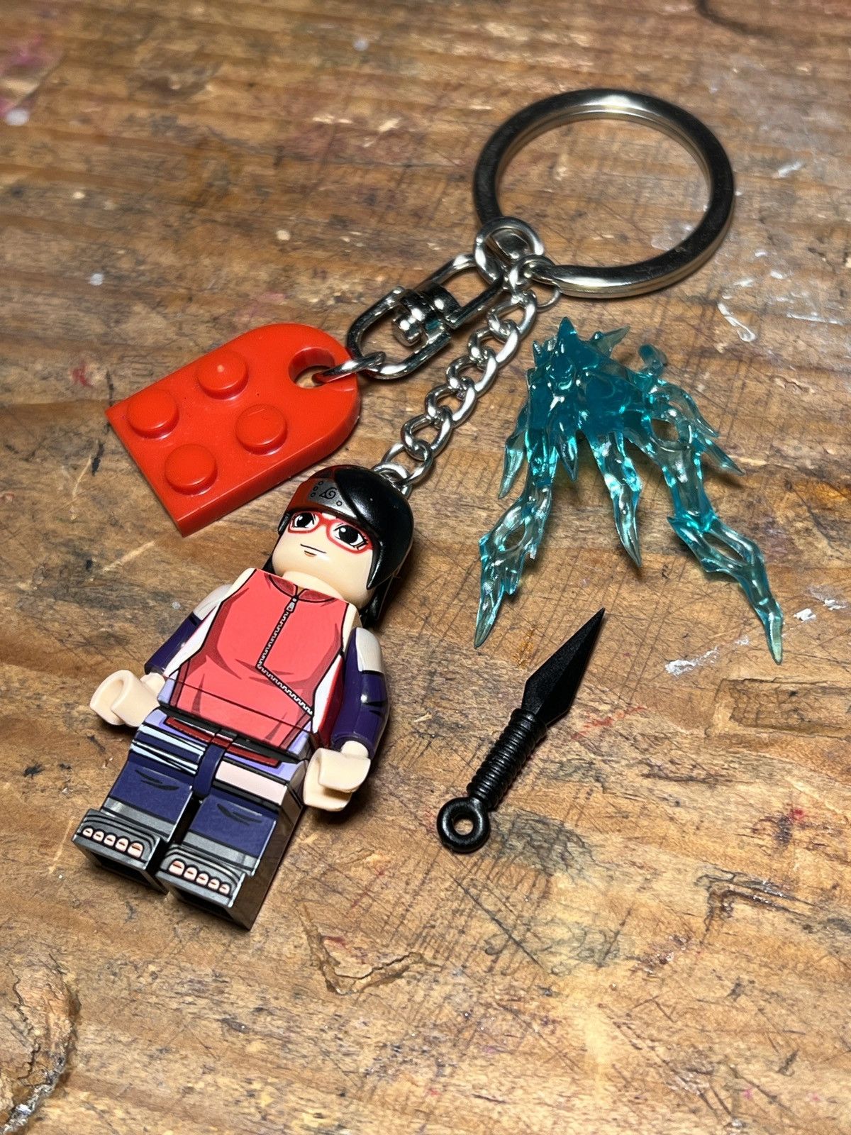 Anime naruto boruto sarada minifigure anime matching keychain Size ONE SIZE - 7 Thumbnail