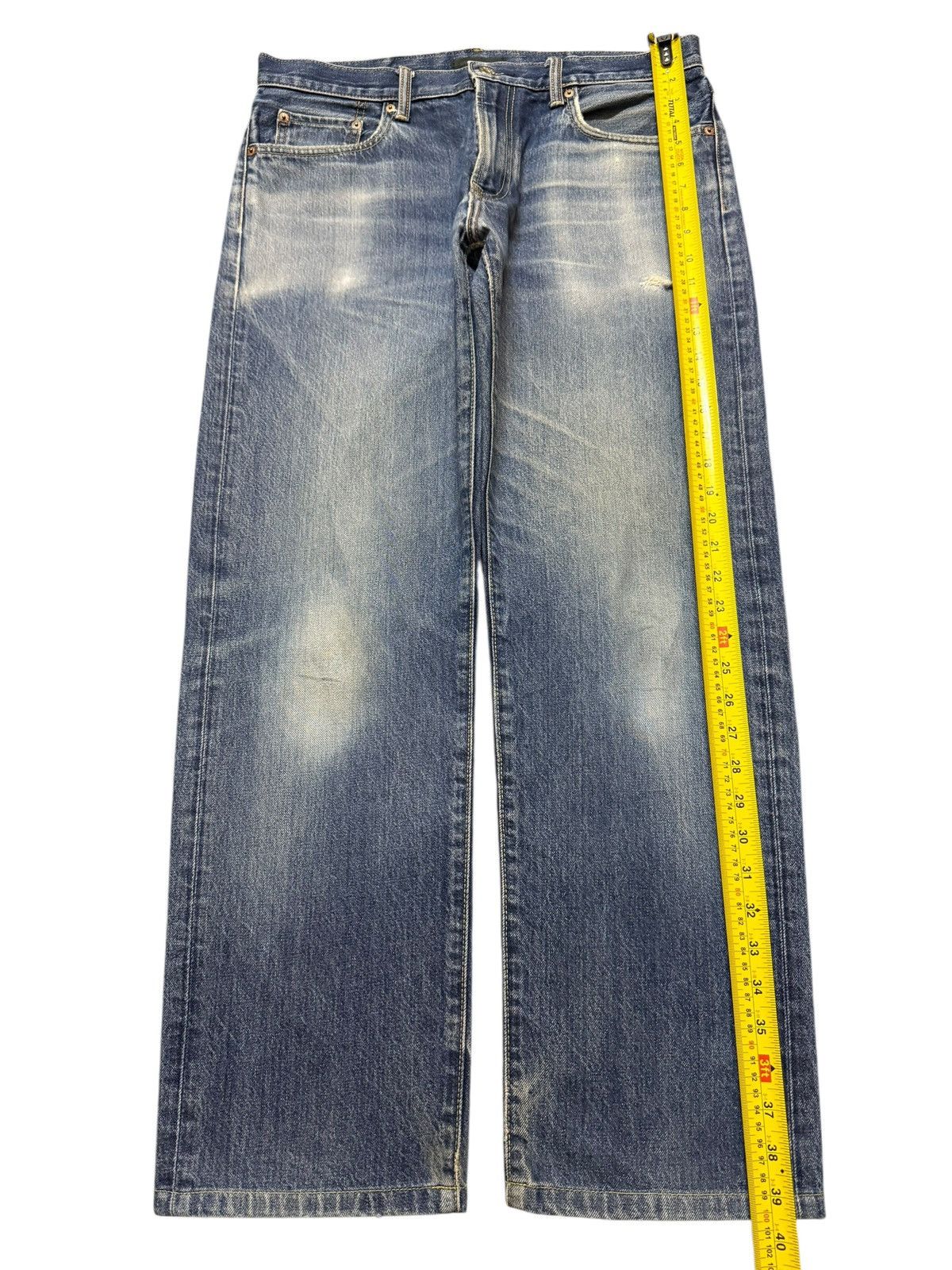 Uniqlo Vintage Y2K Japanese Uniqlo Blue Faded Wash Regular Fits Size US 33 - 10 Thumbnail