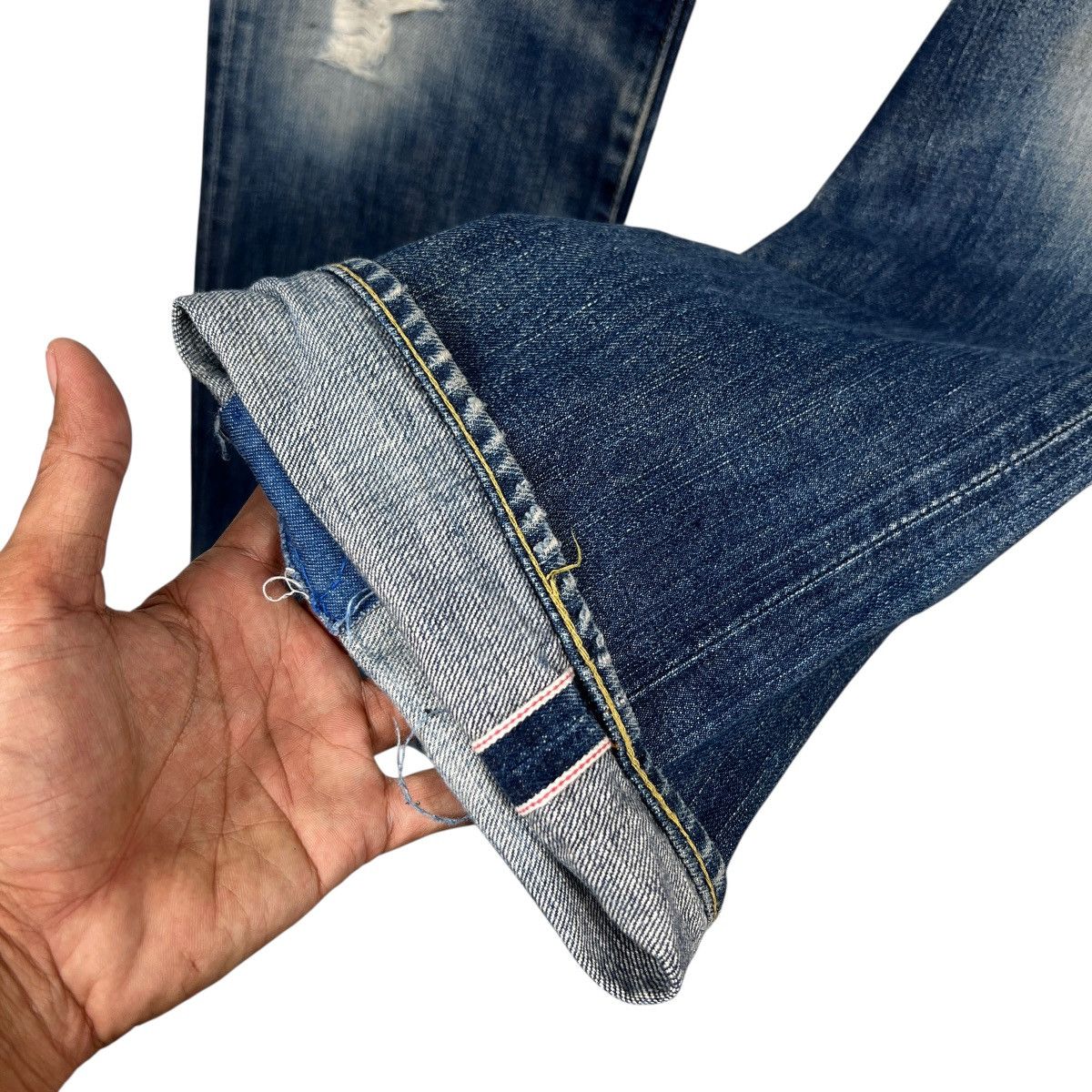 Levi's Vintage Clothing 90s Vintage Lvc Levis Lot 503B Selvedge Big E Denim Jeans Size US 30 / EU 46 - 13 Thumbnail